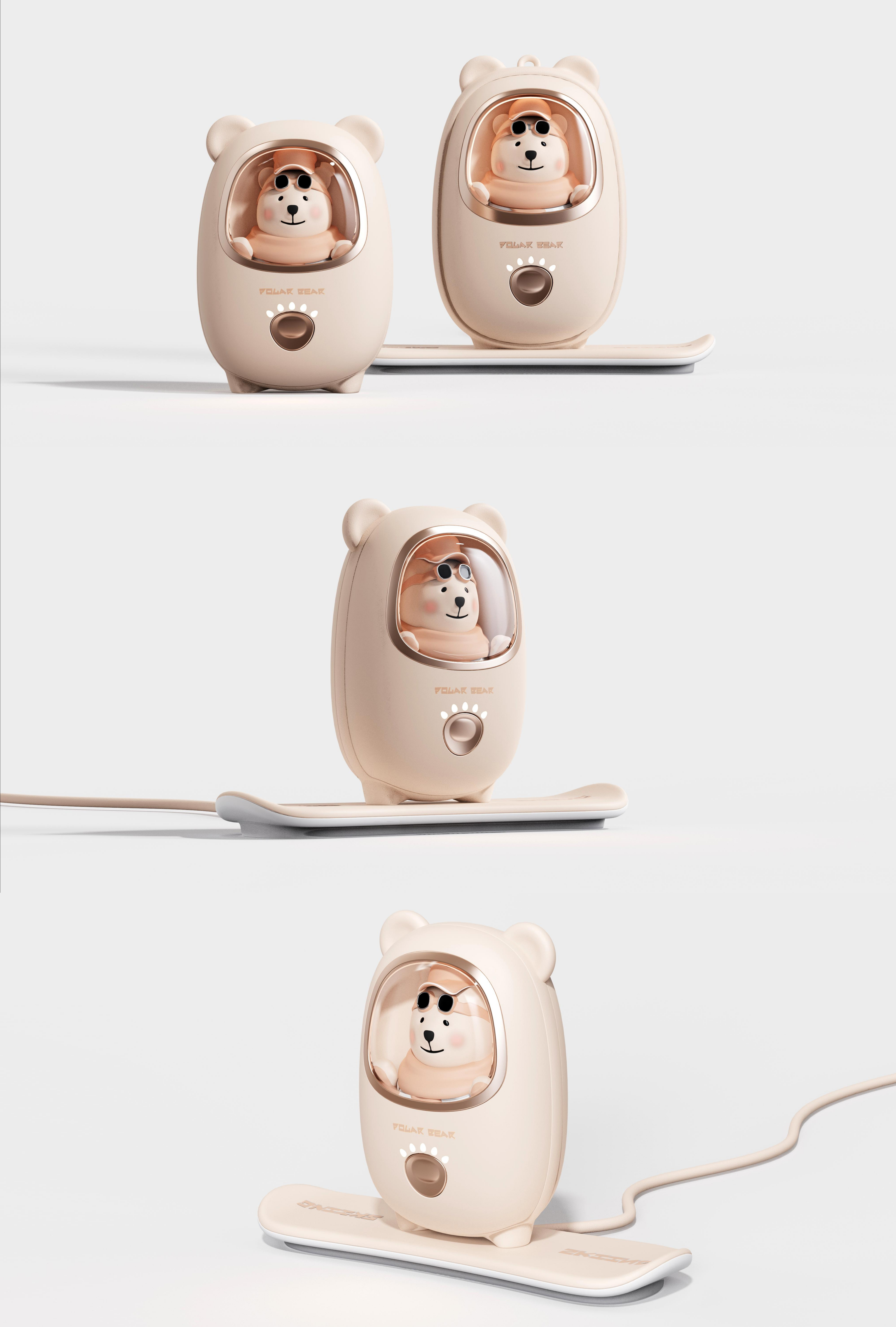 Hand warmer，portable battery，Cartoon，Doll，doll，Little bear，Polar bear，Little pig，