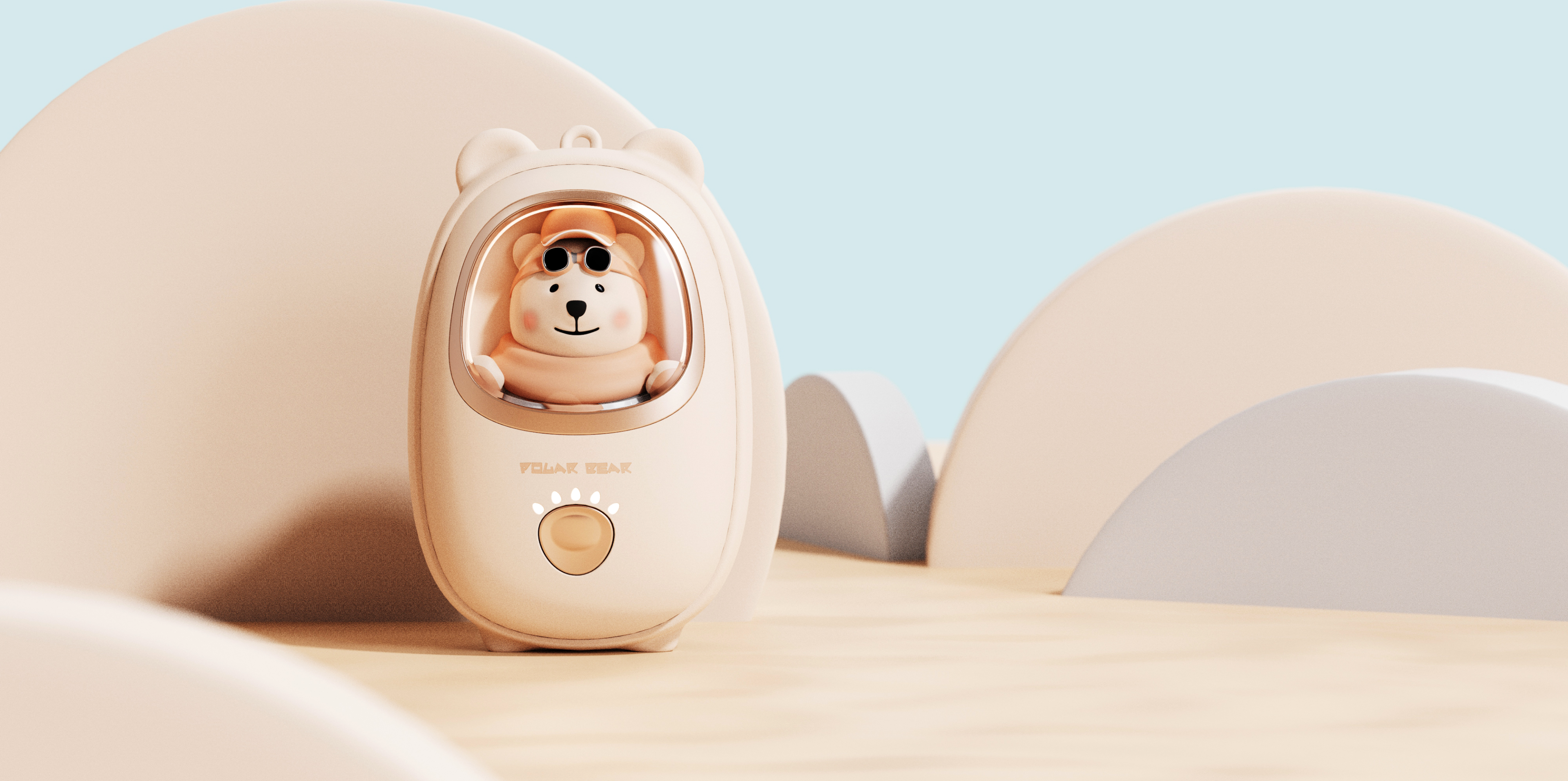 Hand warmer，portable battery，Cartoon，Doll，doll，Little bear，Polar bear，Little pig，