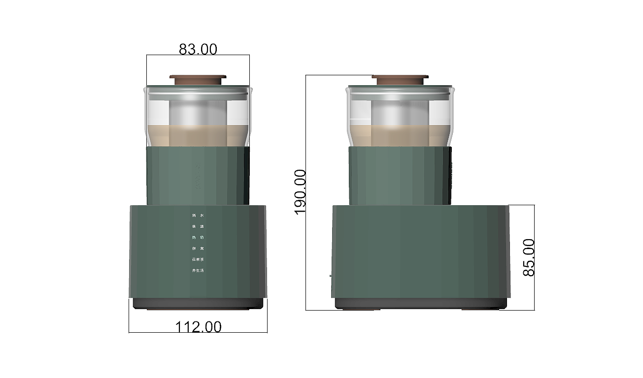 工业设计，家电，养生壶，结构设计，产品，