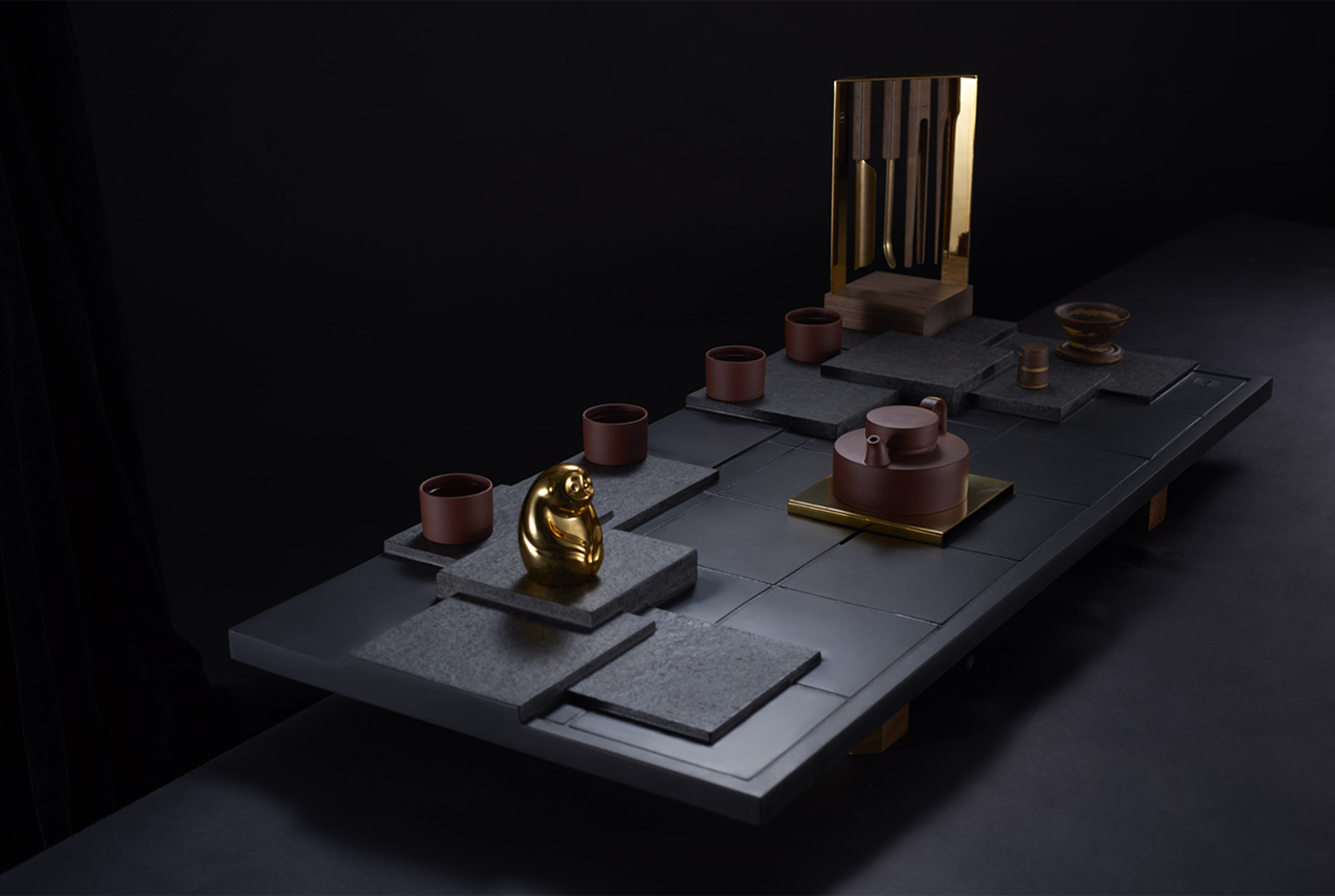 Original works，articles for daily use，Industrial products home，Household goods，Original design, cultural creativity，Aesthetic living home，Tea ceremony art installation ornaments，Tea ceremony, tea art, six gentlemen，