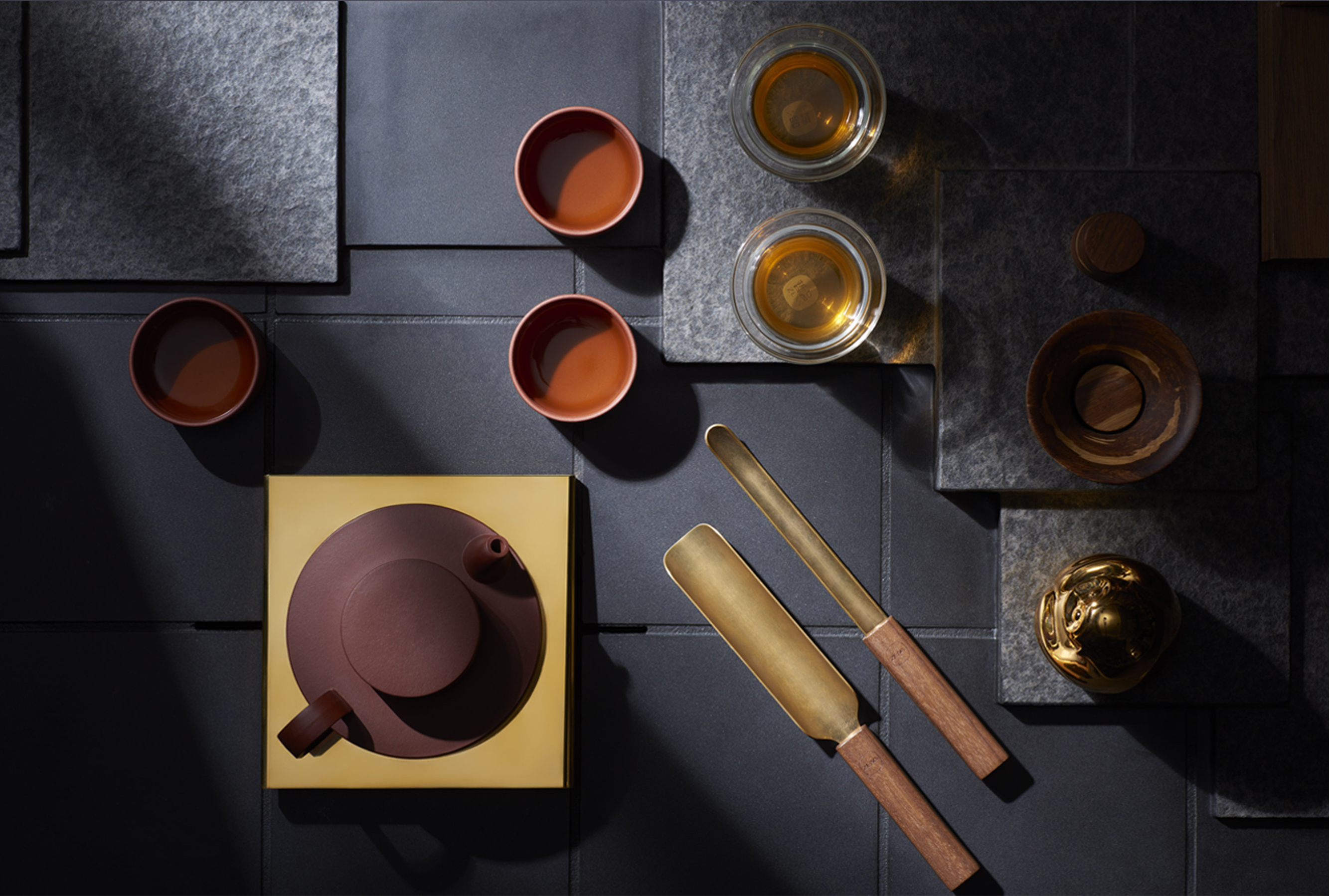 Original works，articles for daily use，Industrial products home，Household goods，Original design, cultural creativity，Aesthetic living home，Tea ceremony art installation ornaments，Tea ceremony, tea art, six gentlemen，