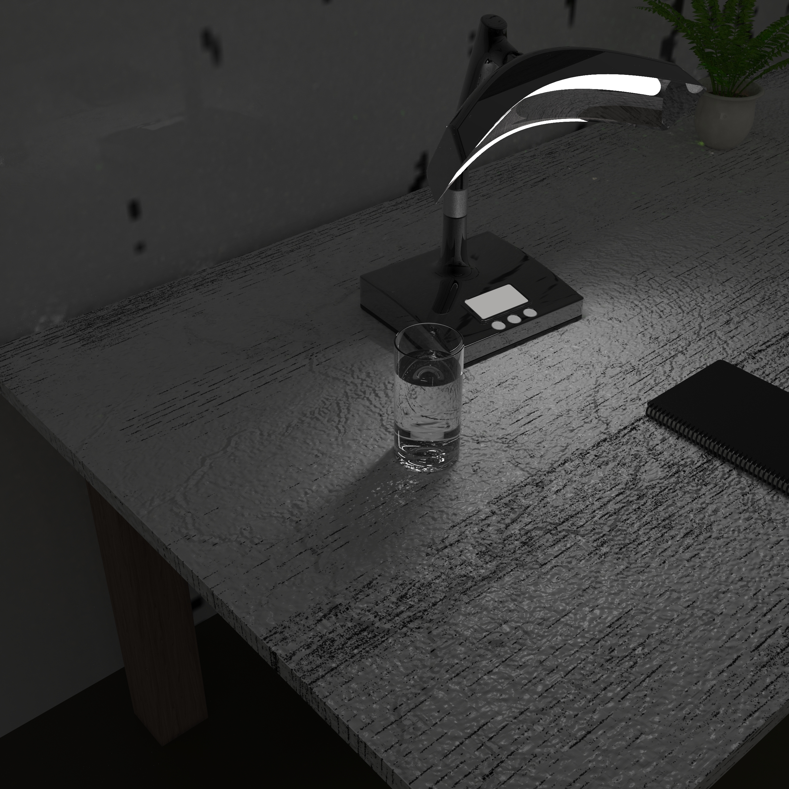 Table lamp, industrial wind，