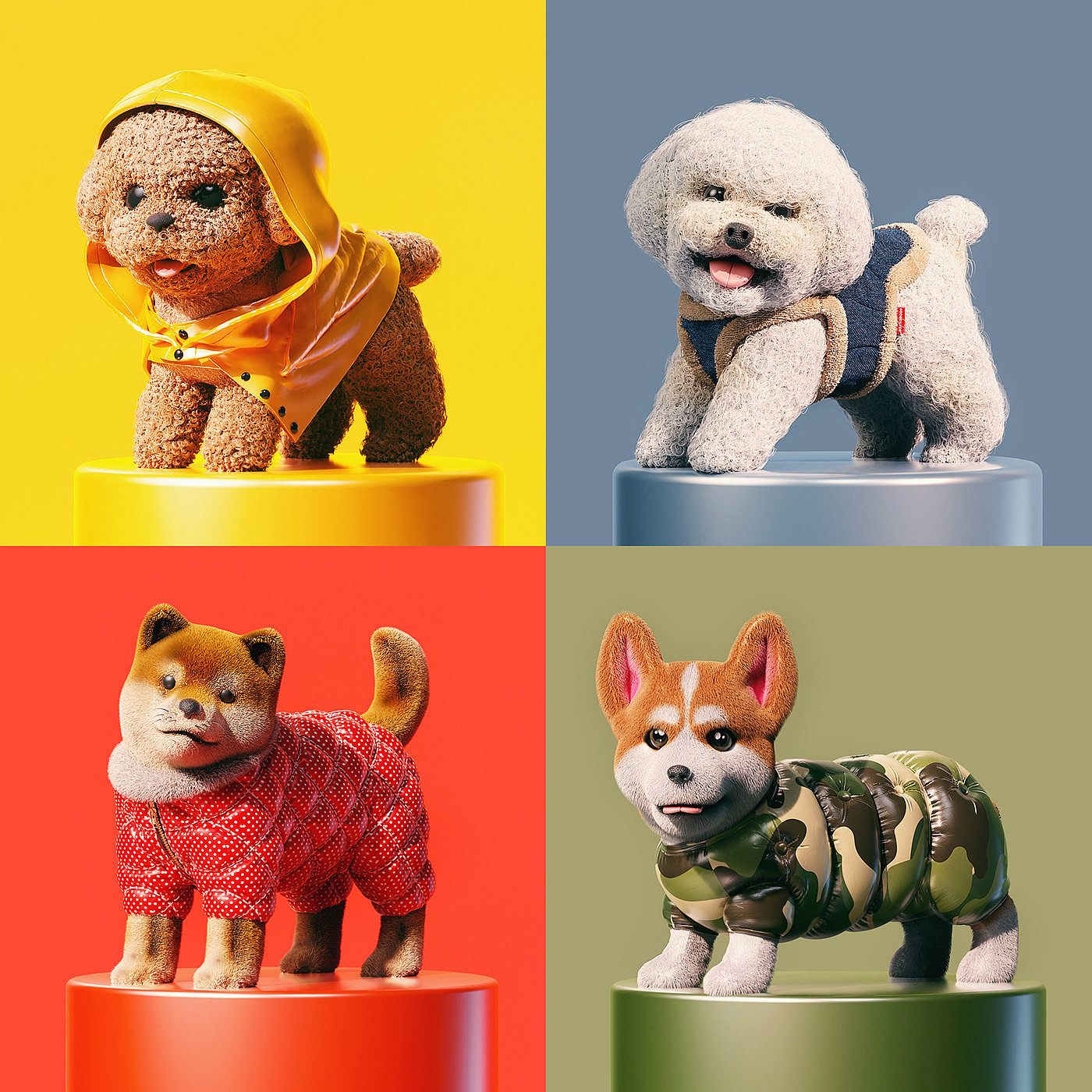 DANJI，BabyDog，产品设计，IP，3D形像，宠物，小狗，
