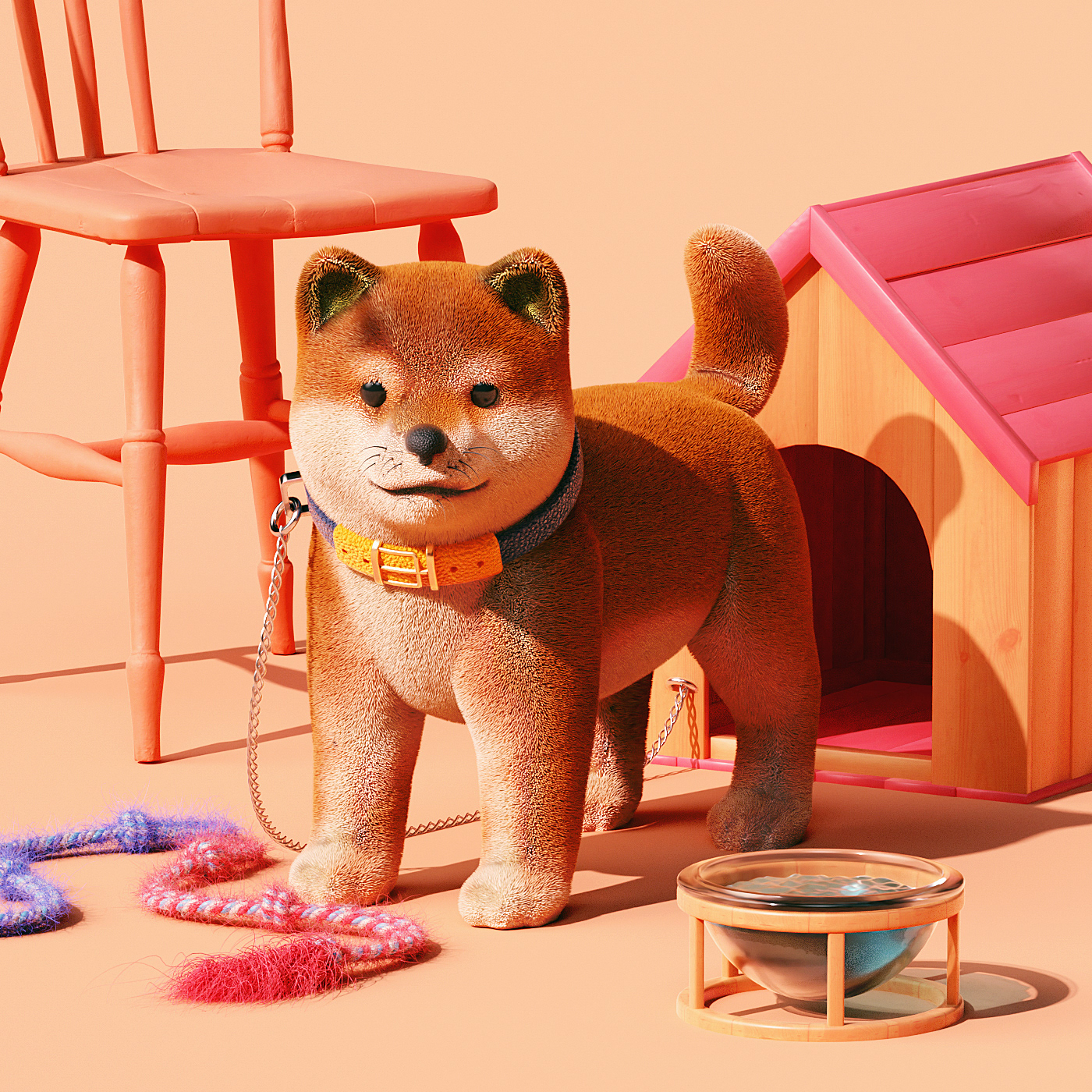 DANJI，BabyDog，product design，IP，3D image，Pets，puppy，