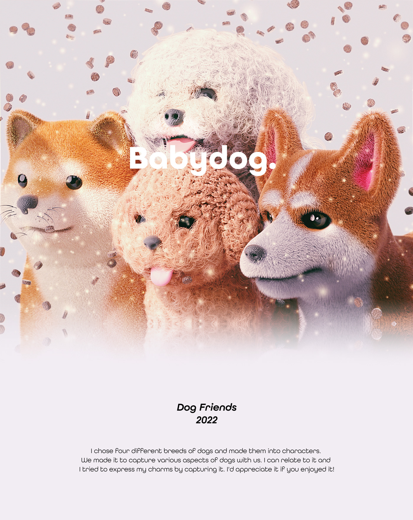 DANJI，BabyDog，product design，IP，3D image，Pets，puppy，