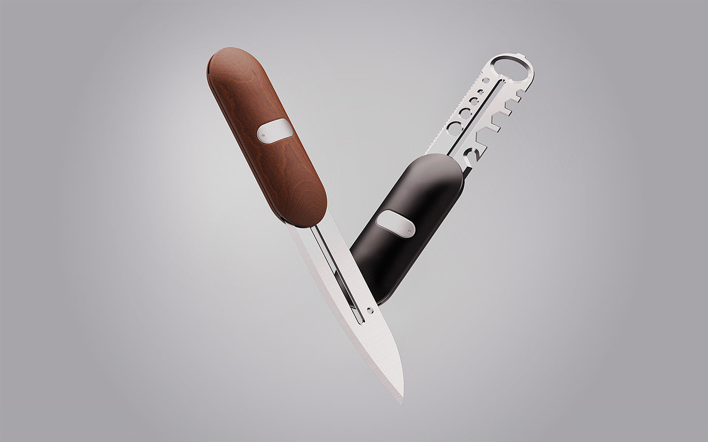 Diego Mata，NOS Design，双滑动刀片刀，产品设计，Versus，多功能性设计，Outdoor Edition，Chef's Edition，