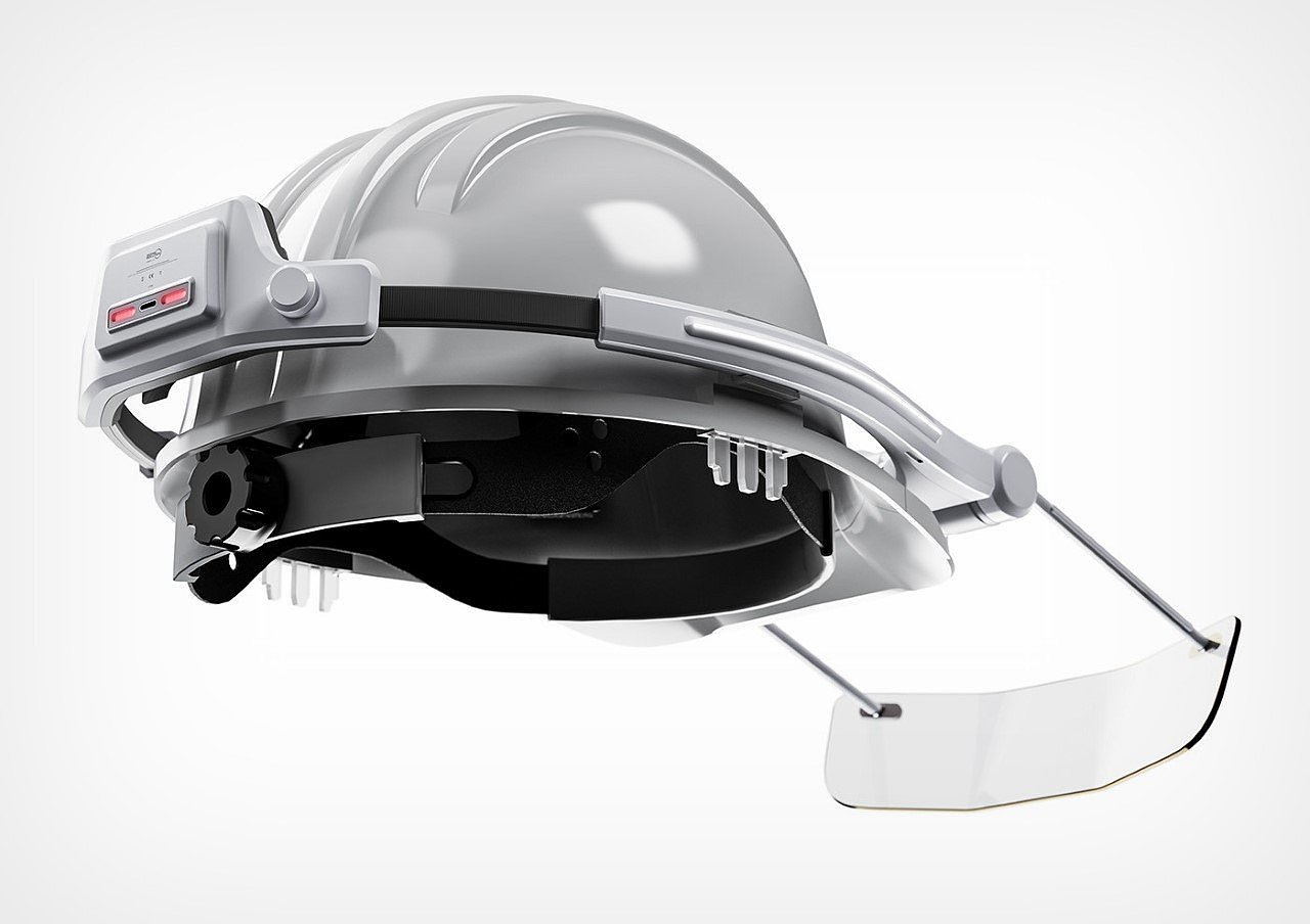 RUMEN，AR headset，Helmet type，General design，product design，Design for Enterprises，