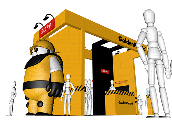 ©SOPP，product design，Golden Panda，Original character robot，Original toys，