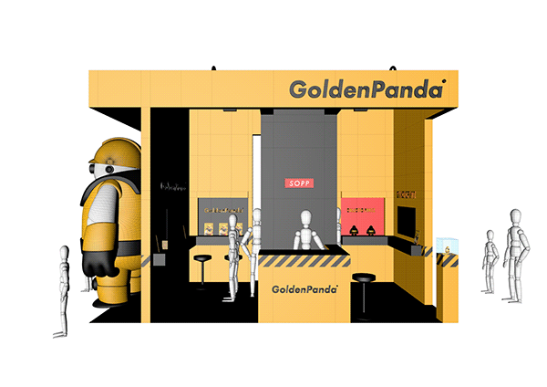 ©SOPP，product design，Golden Panda，Original character robot，Original toys，