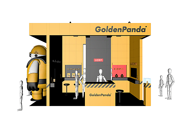 ©SOPP，product design，Golden Panda，Original character robot，Original toys，