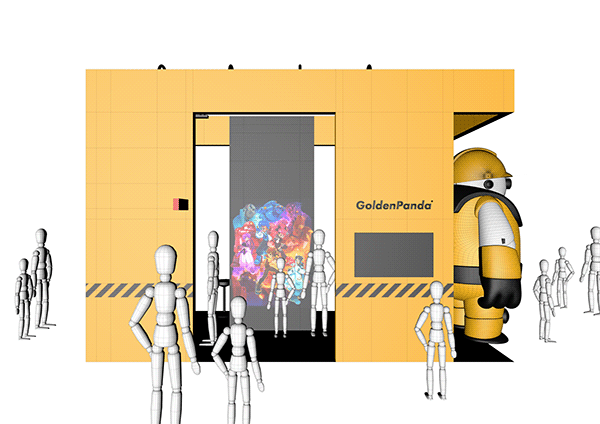 ©SOPP，product design，Golden Panda，Original character robot，Original toys，