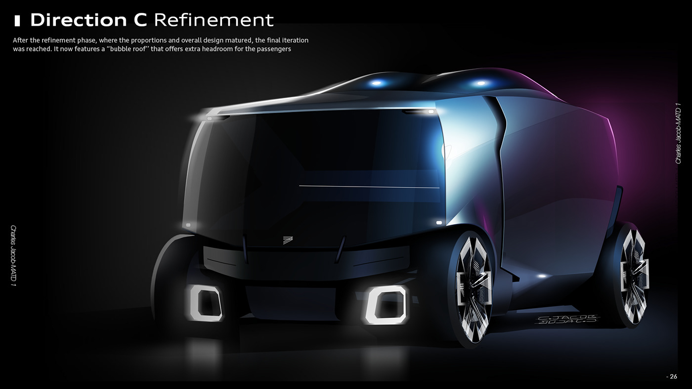 Charles Jacob，URBEX car，MATD1 project，Automobile design，Aesthetic design，