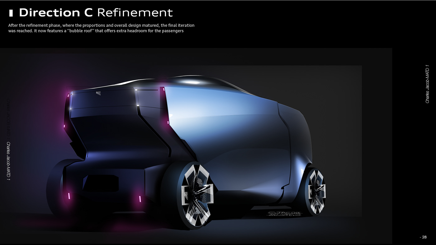 Charles Jacob，URBEX car，MATD1 project，Automobile design，Aesthetic design，