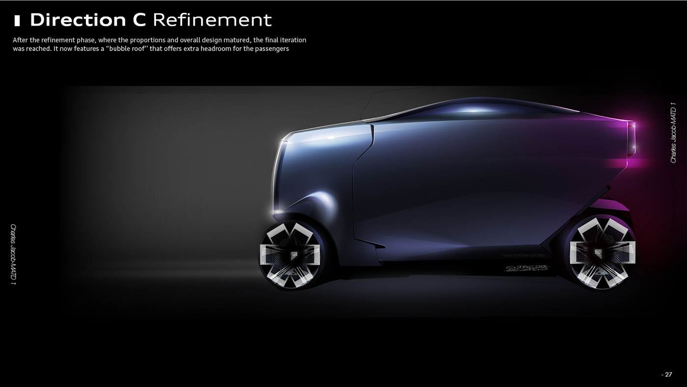 Charles Jacob，URBEX car，MATD1 project，Automobile design，Aesthetic design，