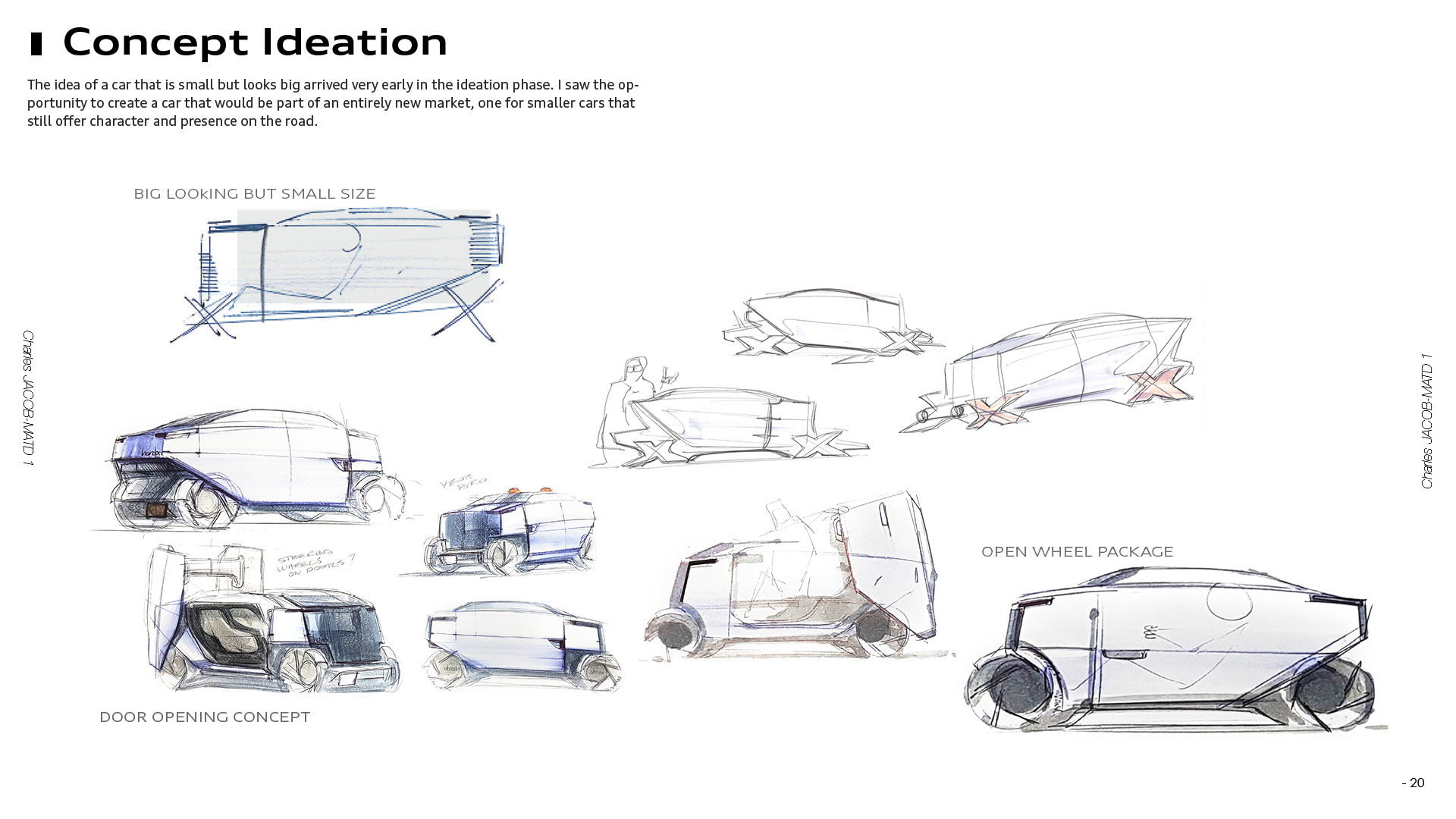 Charles Jacob，URBEX car，MATD1 project，Automobile design，Aesthetic design，