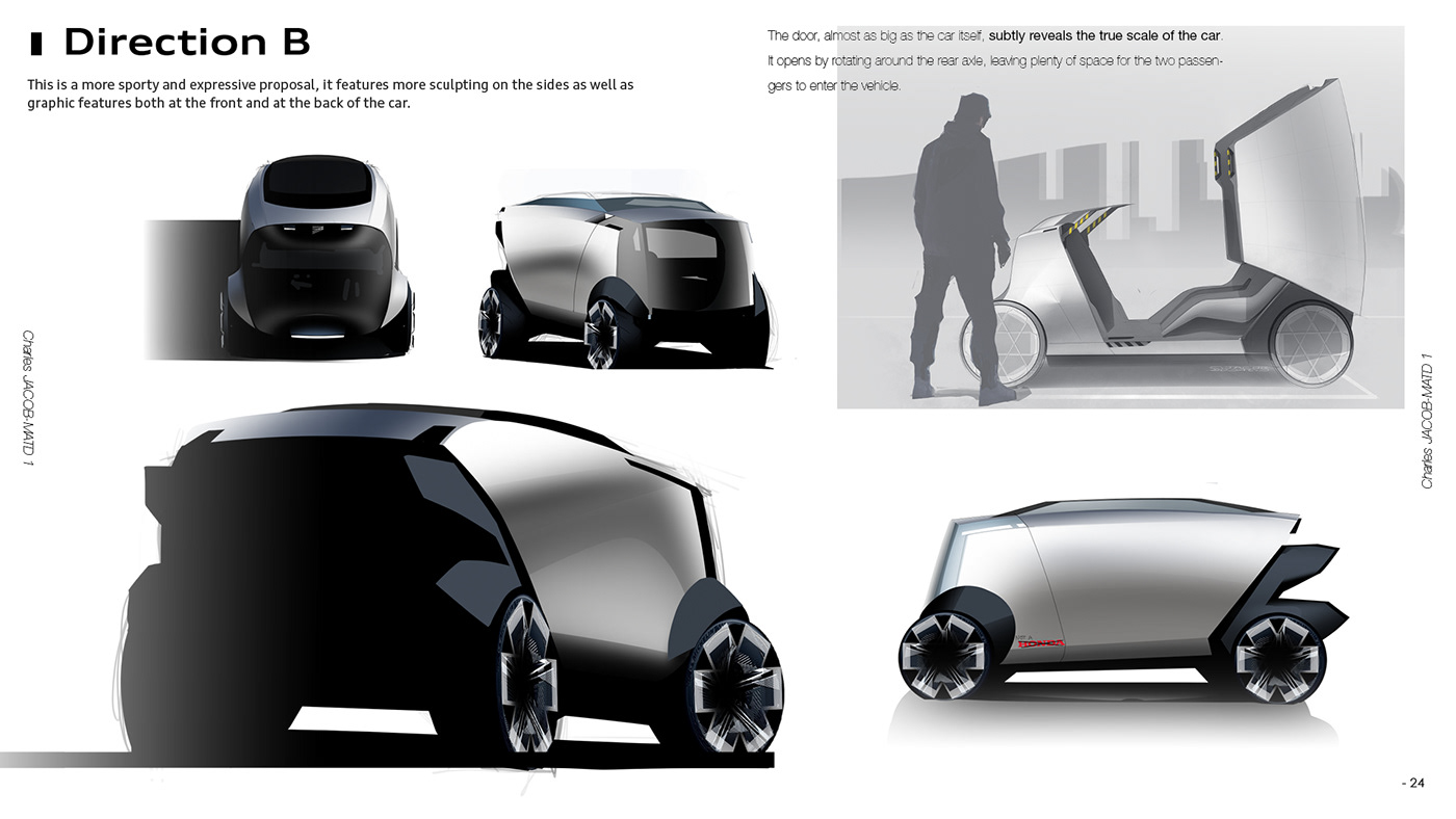Charles Jacob，URBEX car，MATD1 project，Automobile design，Aesthetic design，