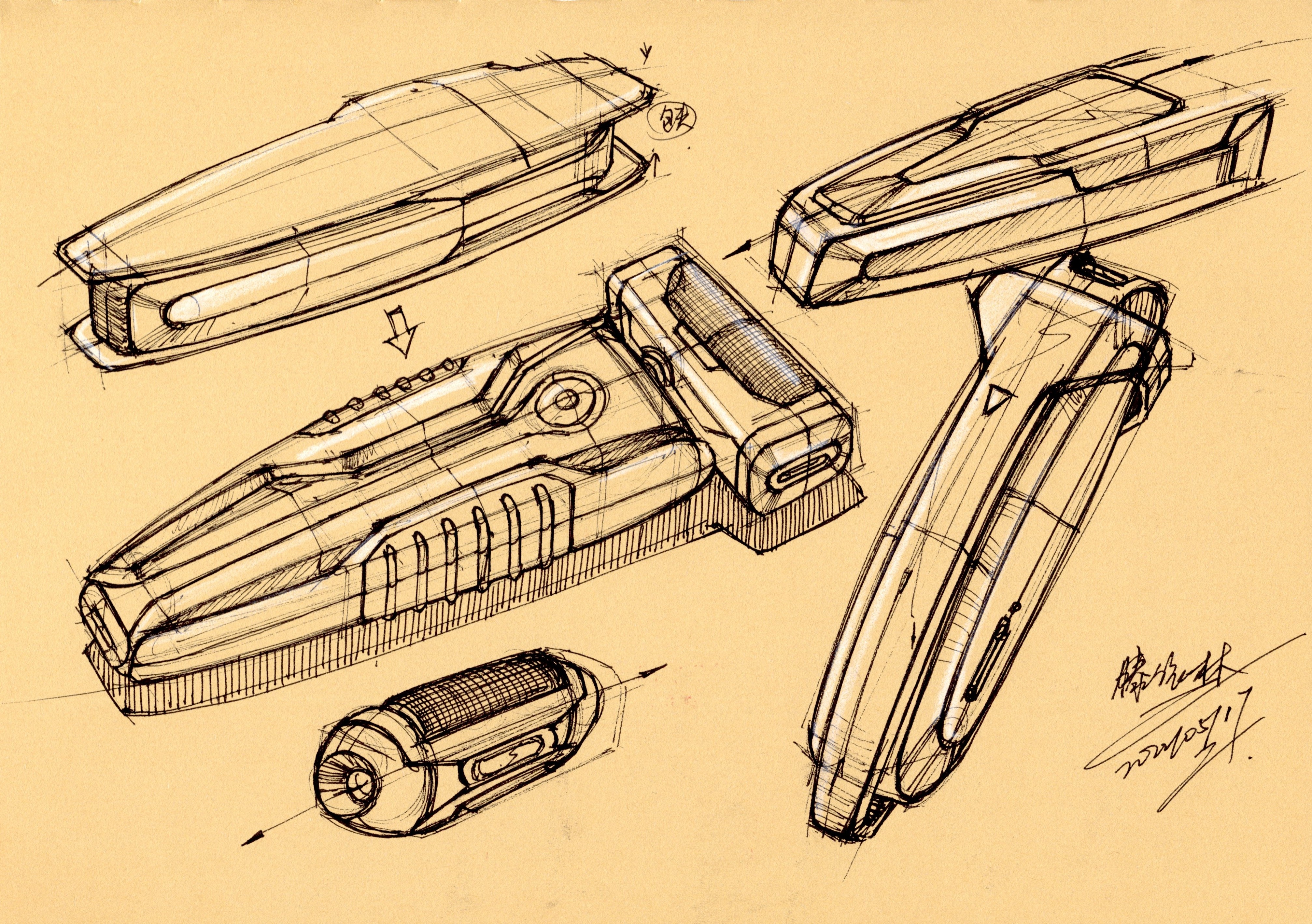 product design，industrial design，Hand drawn product design，Hand drawn industrial design，Product design postgraduate entrance examination，Postgraduate entrance examination for industrial design，Designer's Hand-painted Book，Teng Yilin hand-painted，