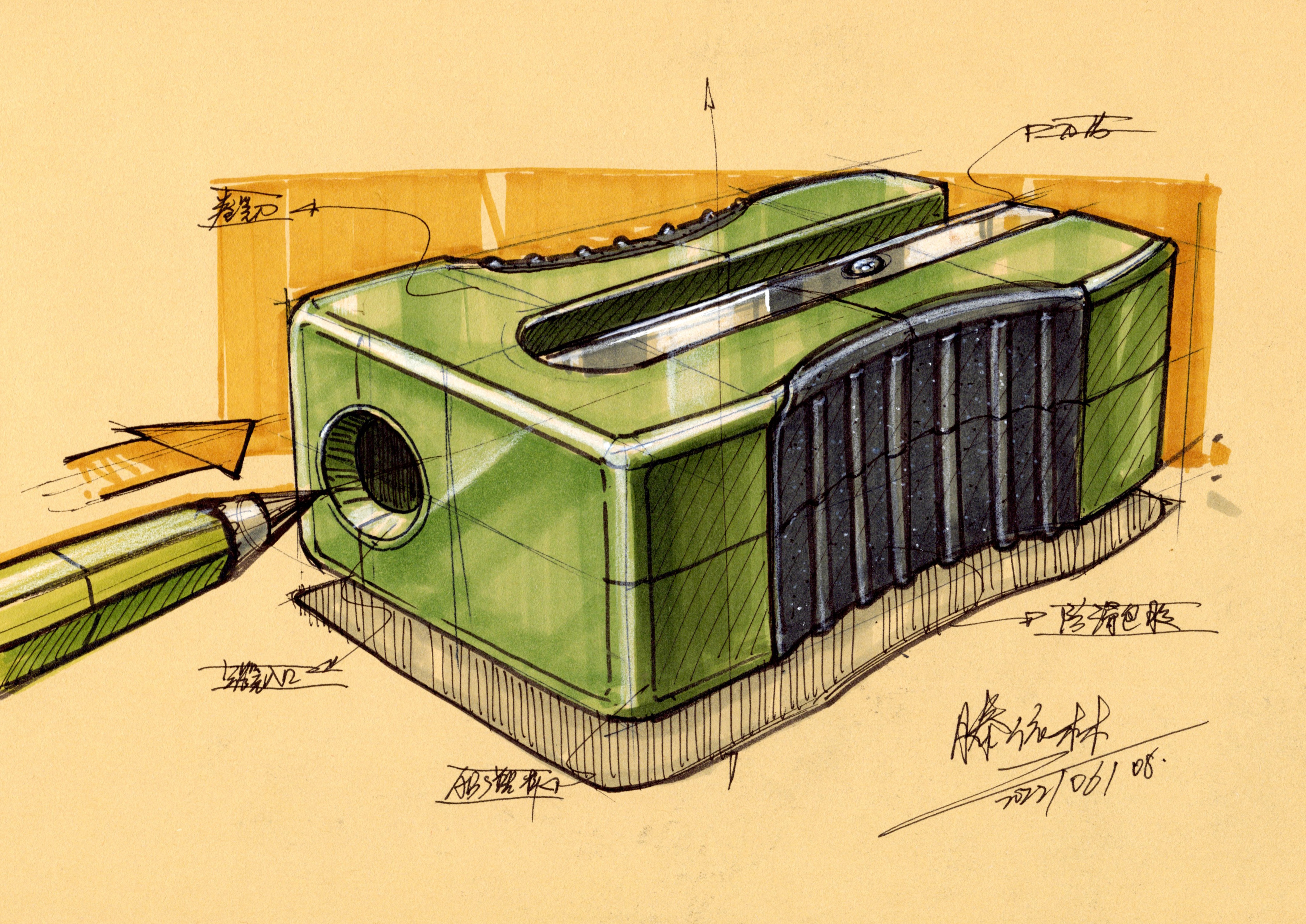 product design，industrial design，Hand drawn product design，Hand drawn industrial design，Product design postgraduate entrance examination，Postgraduate entrance examination for industrial design，Designer's Hand-painted Book，Teng Yilin hand-painted，