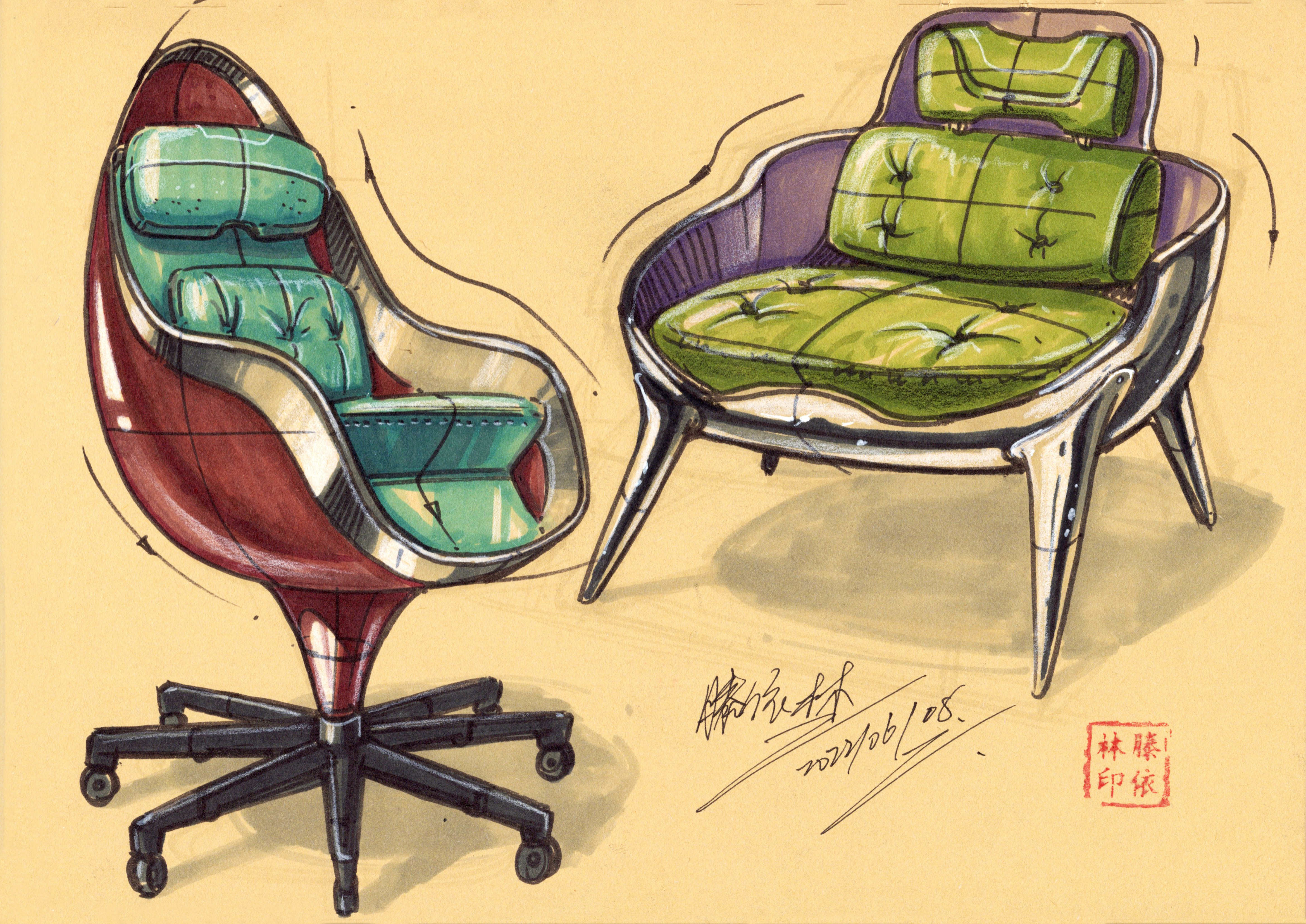 product design，industrial design，Hand drawn product design，Hand drawn industrial design，Product design postgraduate entrance examination，Postgraduate entrance examination for industrial design，Designer's Hand-painted Book，Teng Yilin hand-painted，