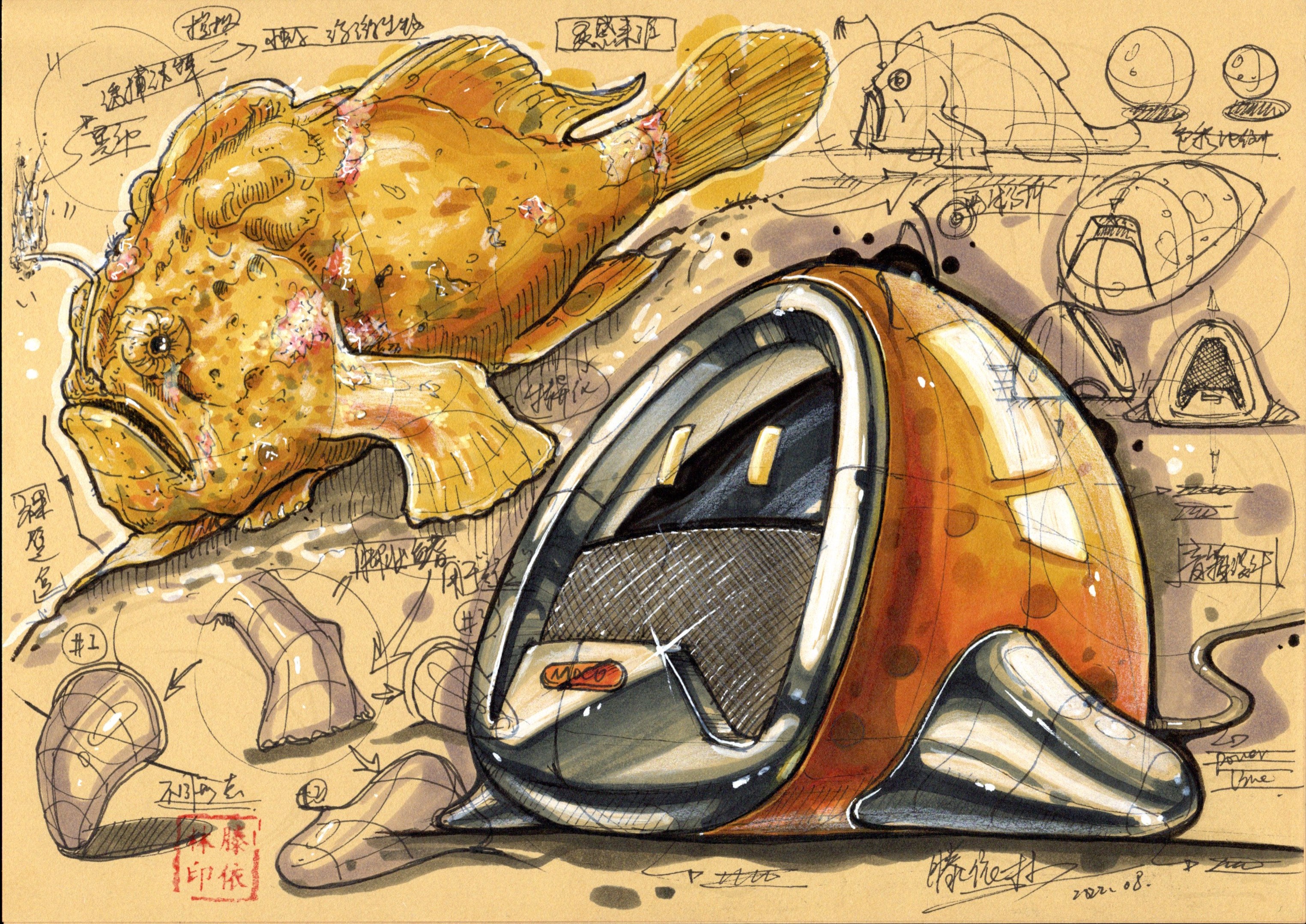 product design，industrial design，Hand drawn product design，Hand drawn industrial design，Product design postgraduate entrance examination，Postgraduate entrance examination for industrial design，Designer's Hand-painted Book，Teng Yilin hand-painted，