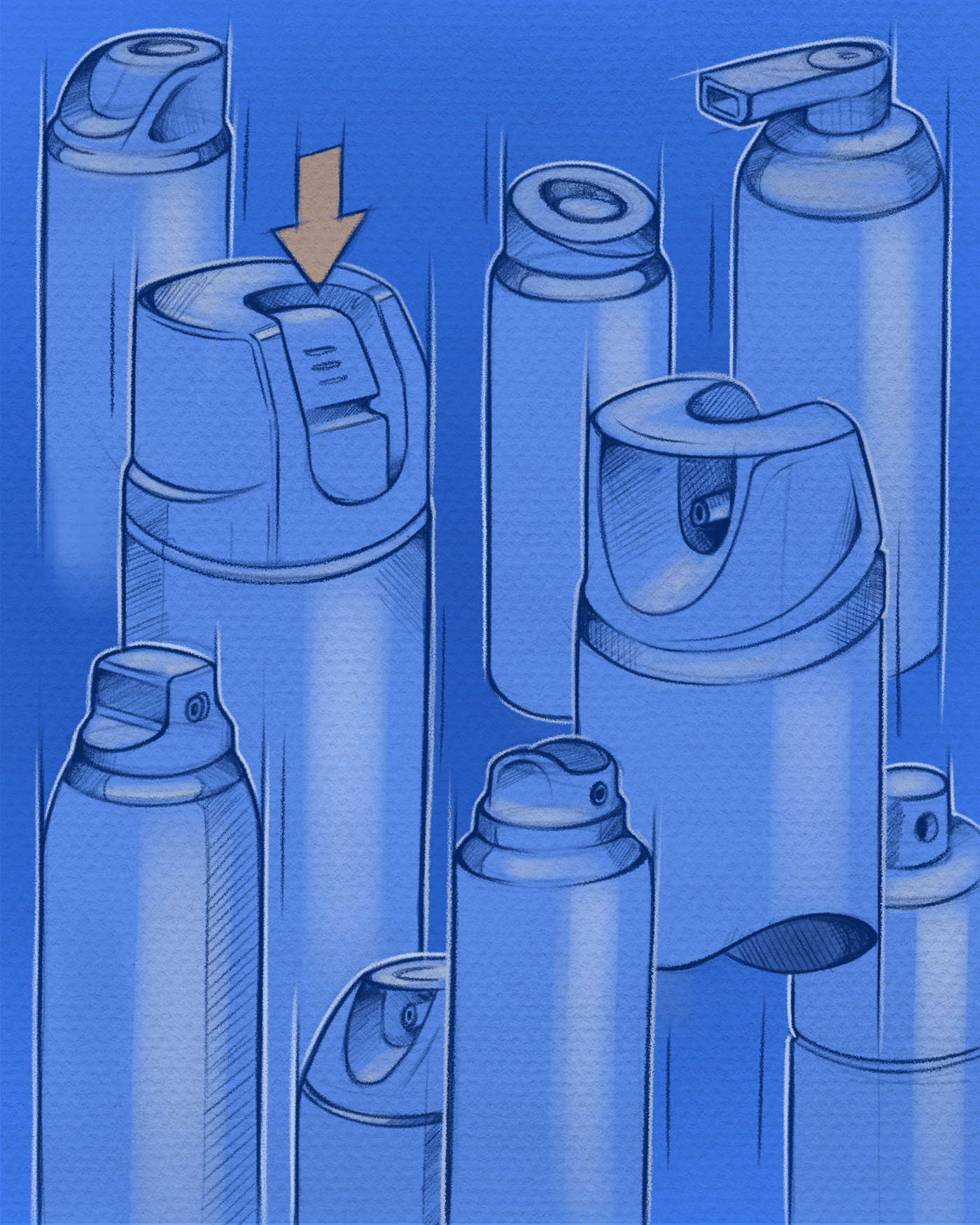 Mauro Manzo，Design sketch，illustration，Design sketching，illustration，Hand drawn，