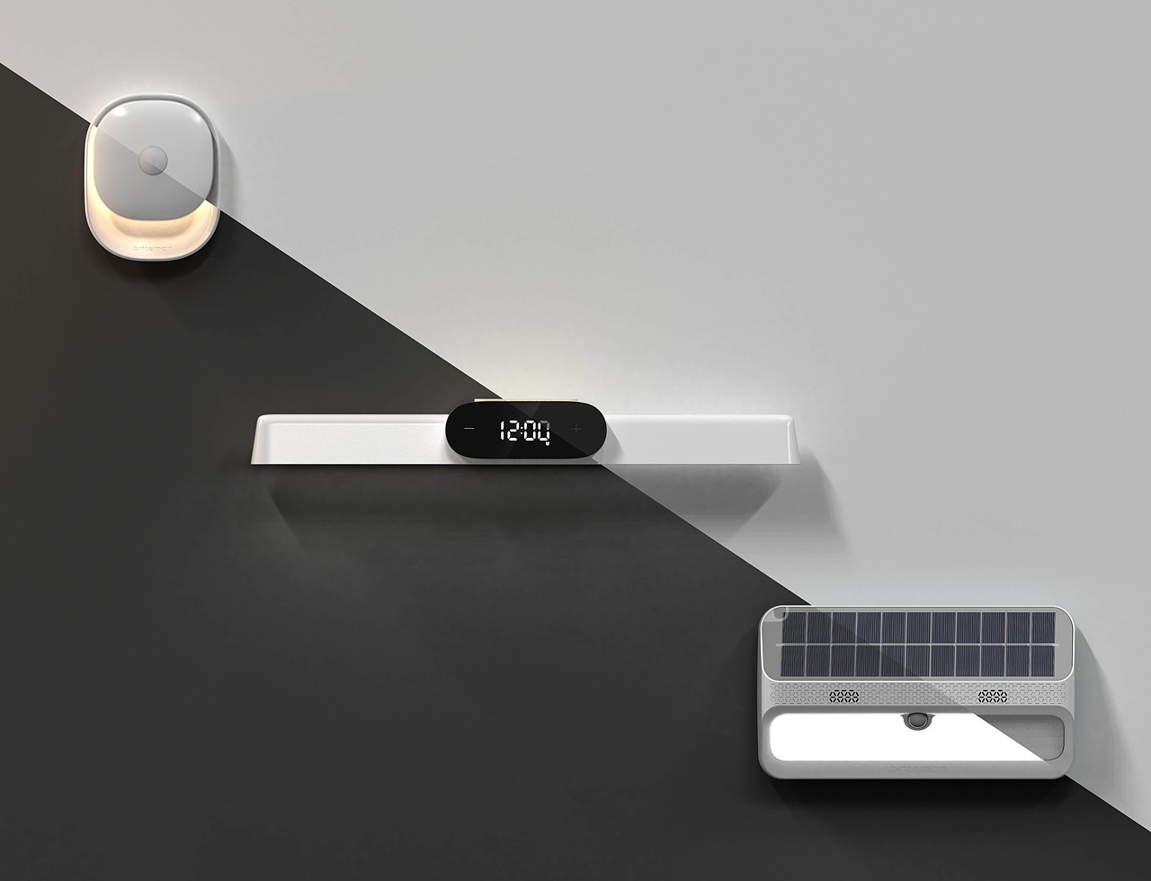 Motion induction smart light，product design，Giangle，Infrared sensor lamp，removable，Solar charging，NingNing Li，