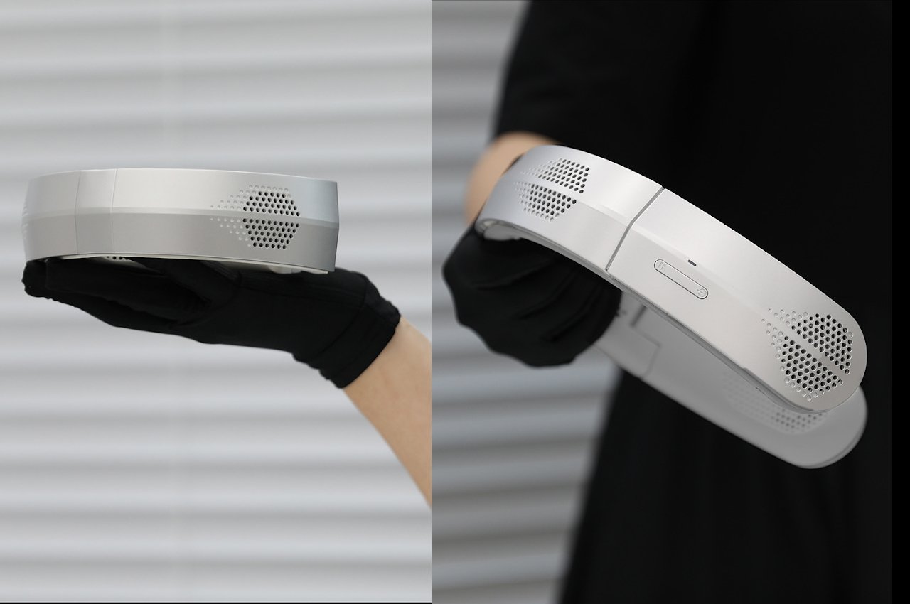 product design，Neck strap fan，Neckband Fan Vision，Cyberpunk，Futurism，