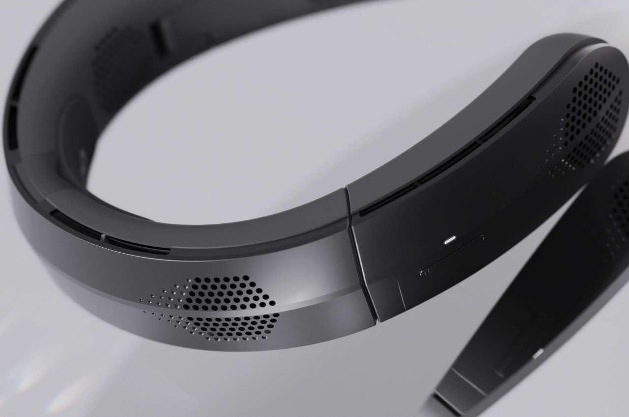 product design，Neck strap fan，Neckband Fan Vision，Cyberpunk，Futurism，