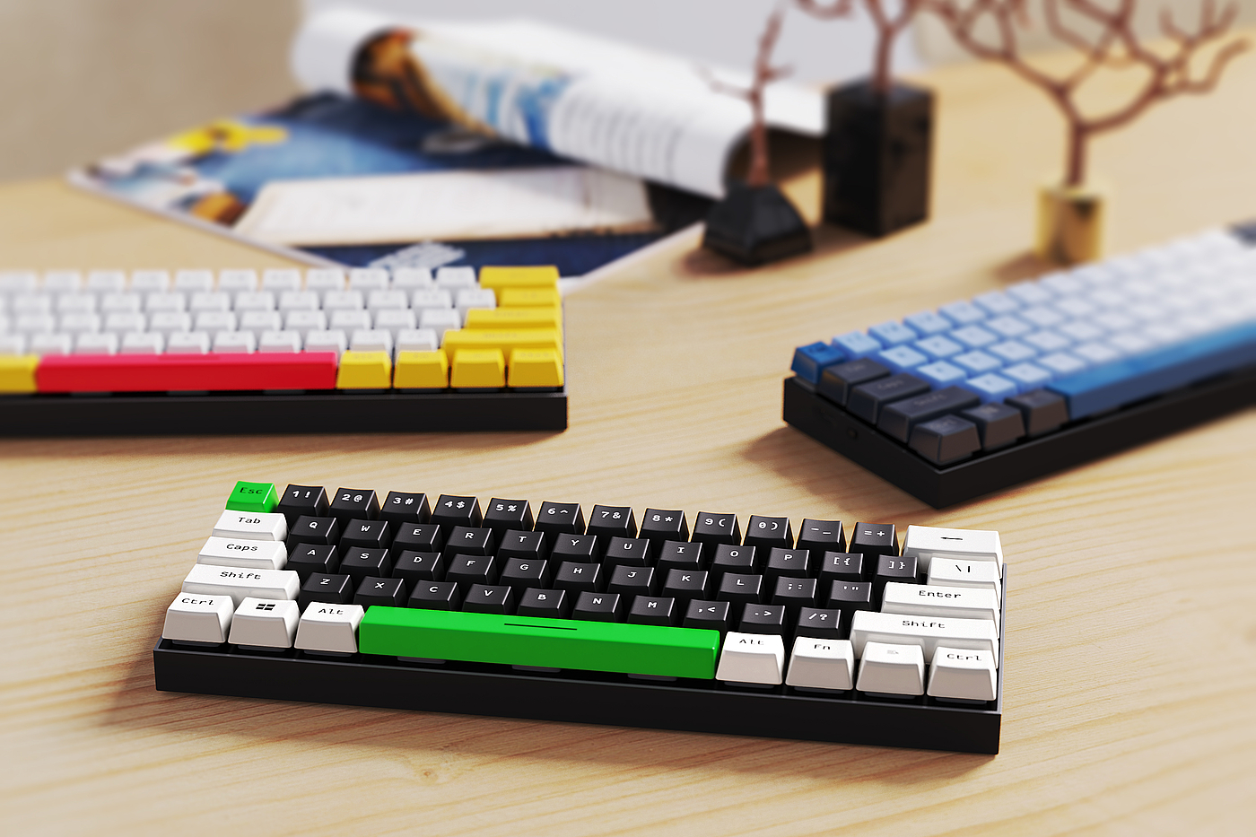 keyboard，Computer accessories，electronic product，Electronics，keyshot，Product rendering，