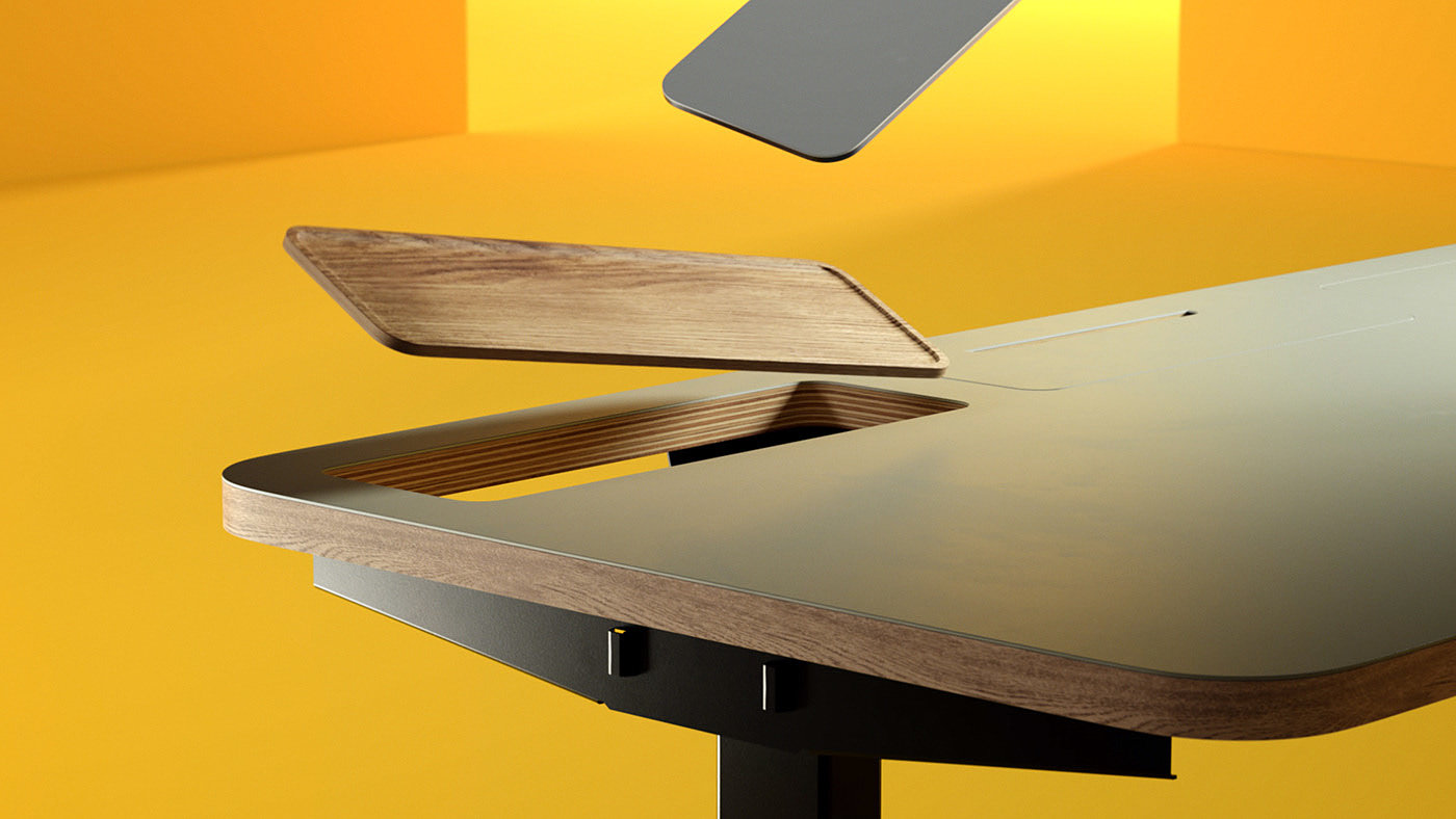 LastDesk，Søren Rose Studio，disassemble，wooden ，Minimalist design ，multi-function，