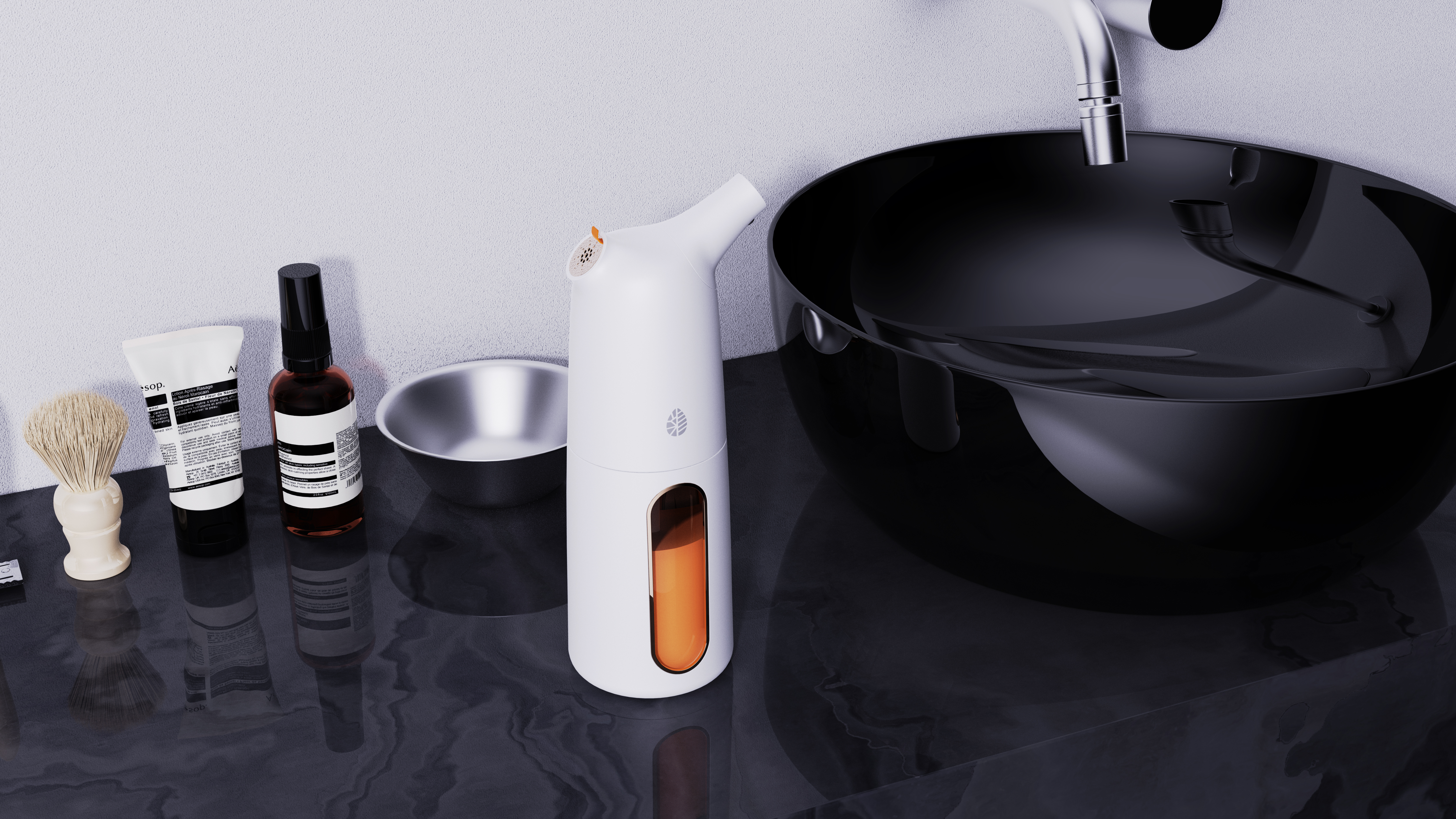 Inductive automatic washing mobile phone，Wash mobile phone，Disinfection machine，Foam washing mobile phone，product design，wash hands，bathroom，