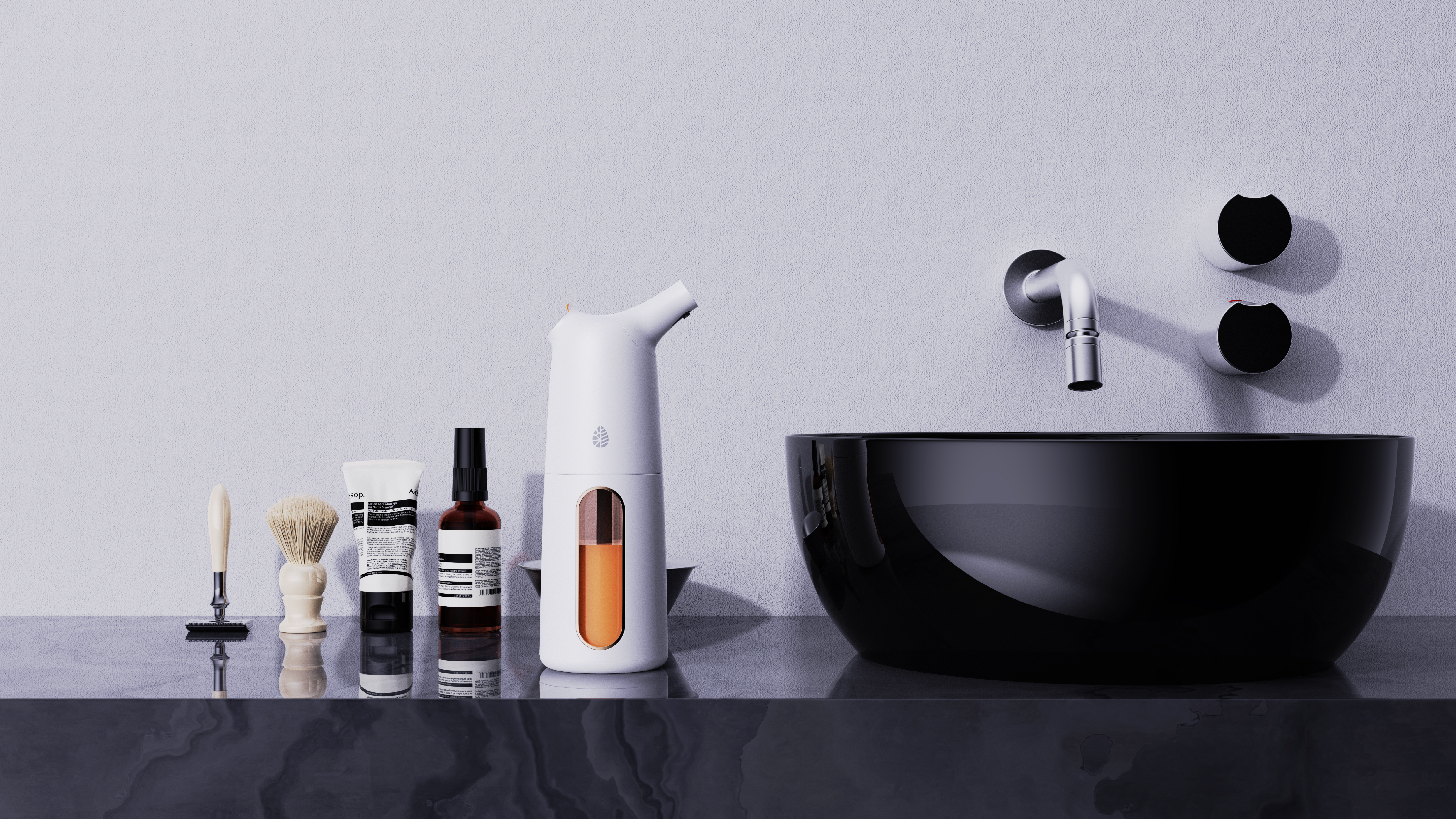 Inductive automatic washing mobile phone，Wash mobile phone，Disinfection machine，Foam washing mobile phone，product design，wash hands，bathroom，