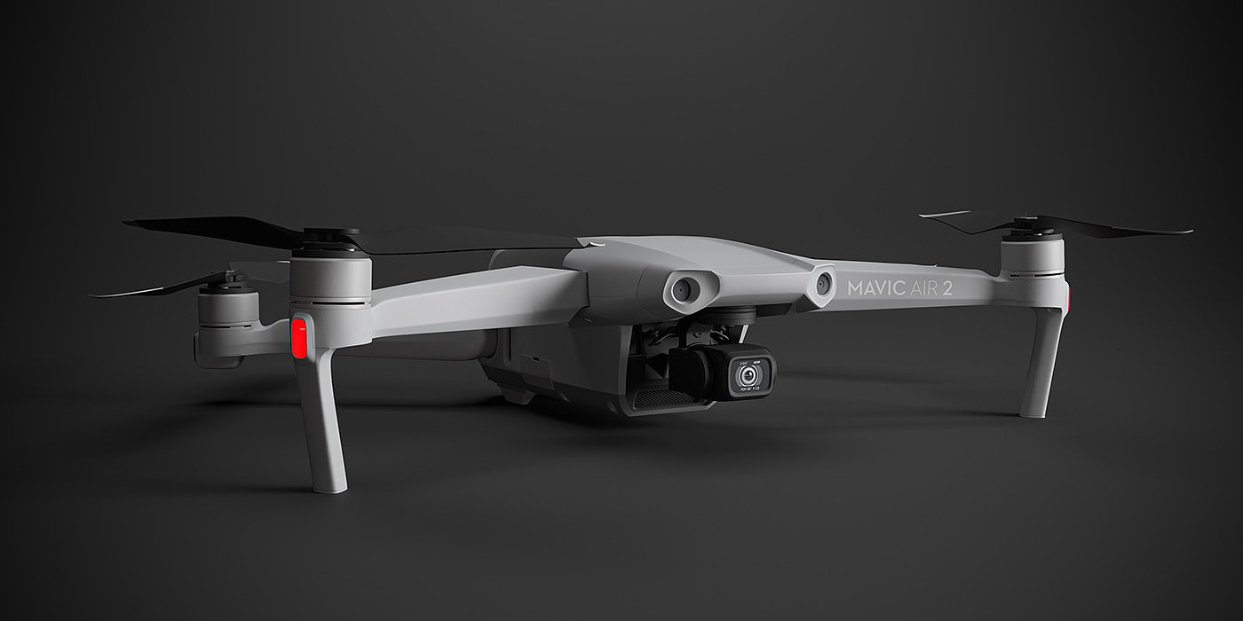 3D model，UAV，white，cgi，