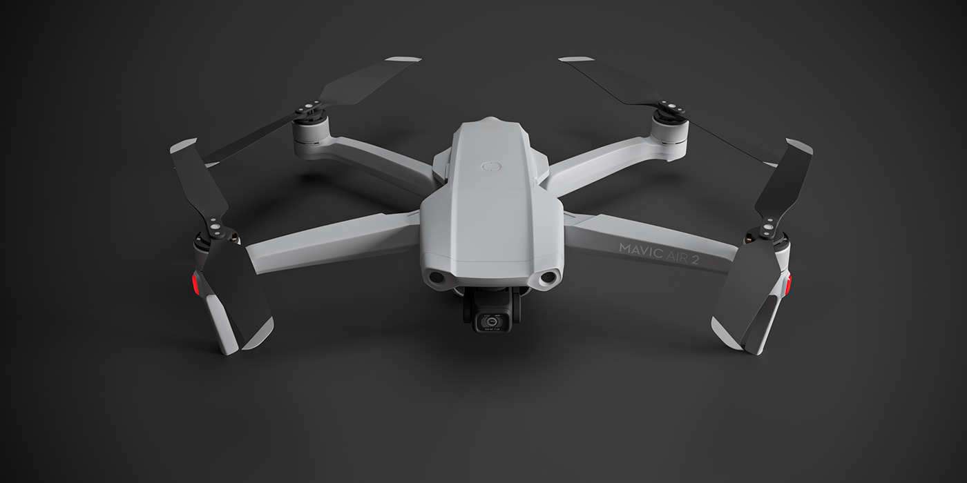 3D model，UAV，white，cgi，
