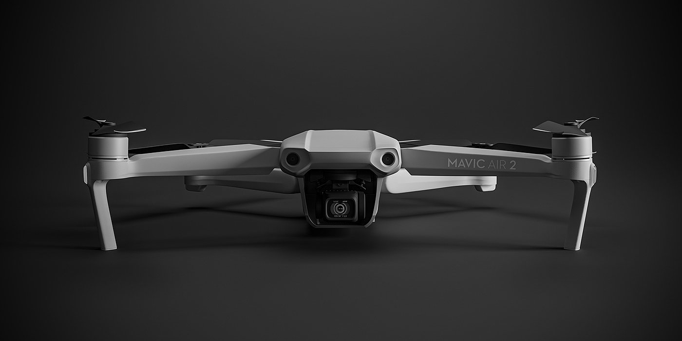 3D model，UAV，white，cgi，
