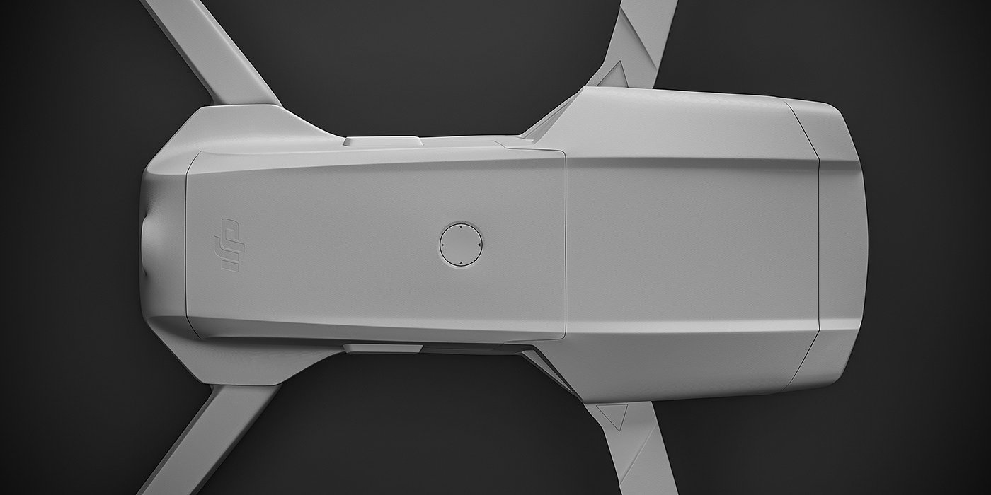 3D model，UAV，white，cgi，