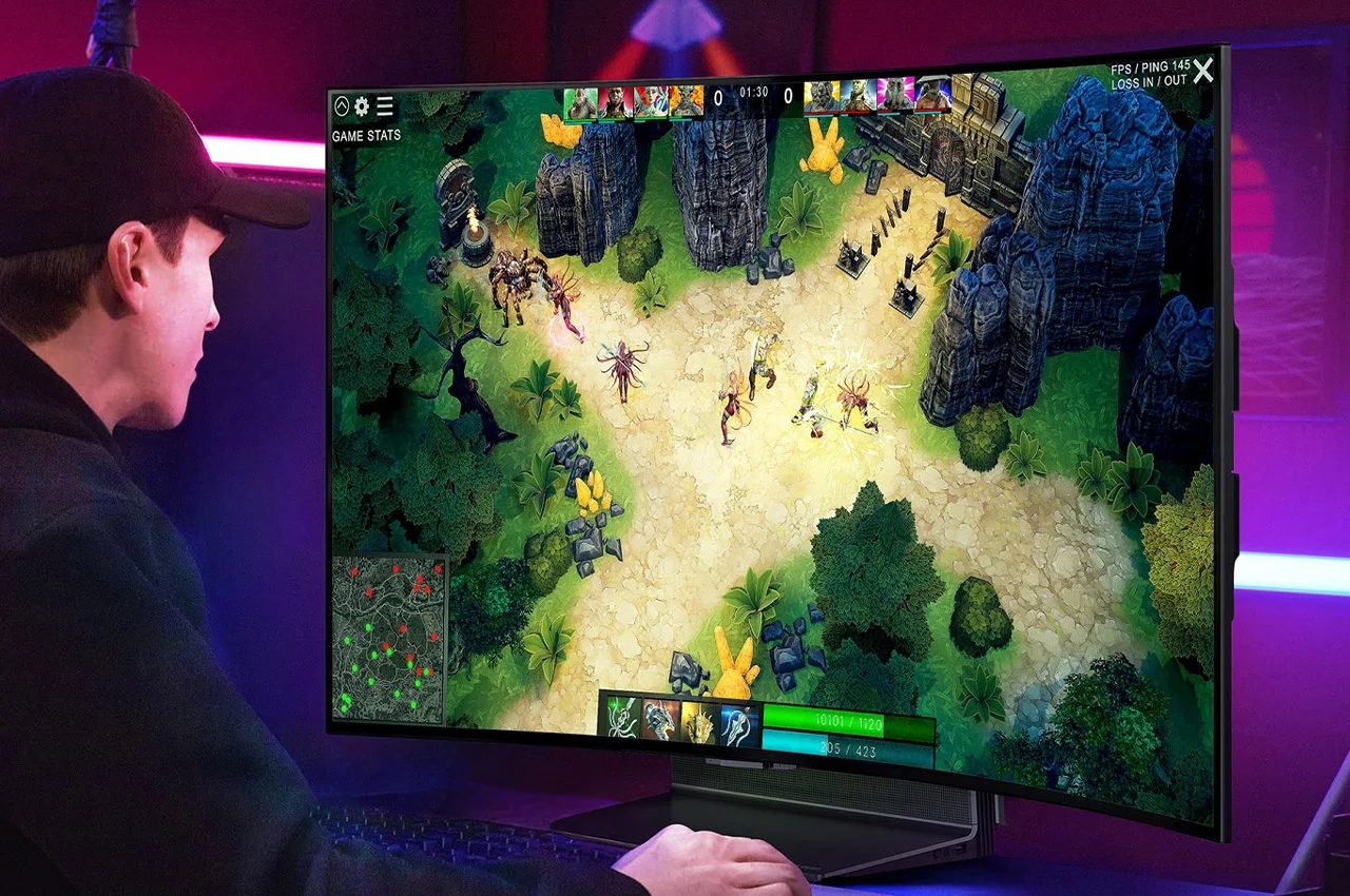 display，curved surface，LG OLED Flex，4K，