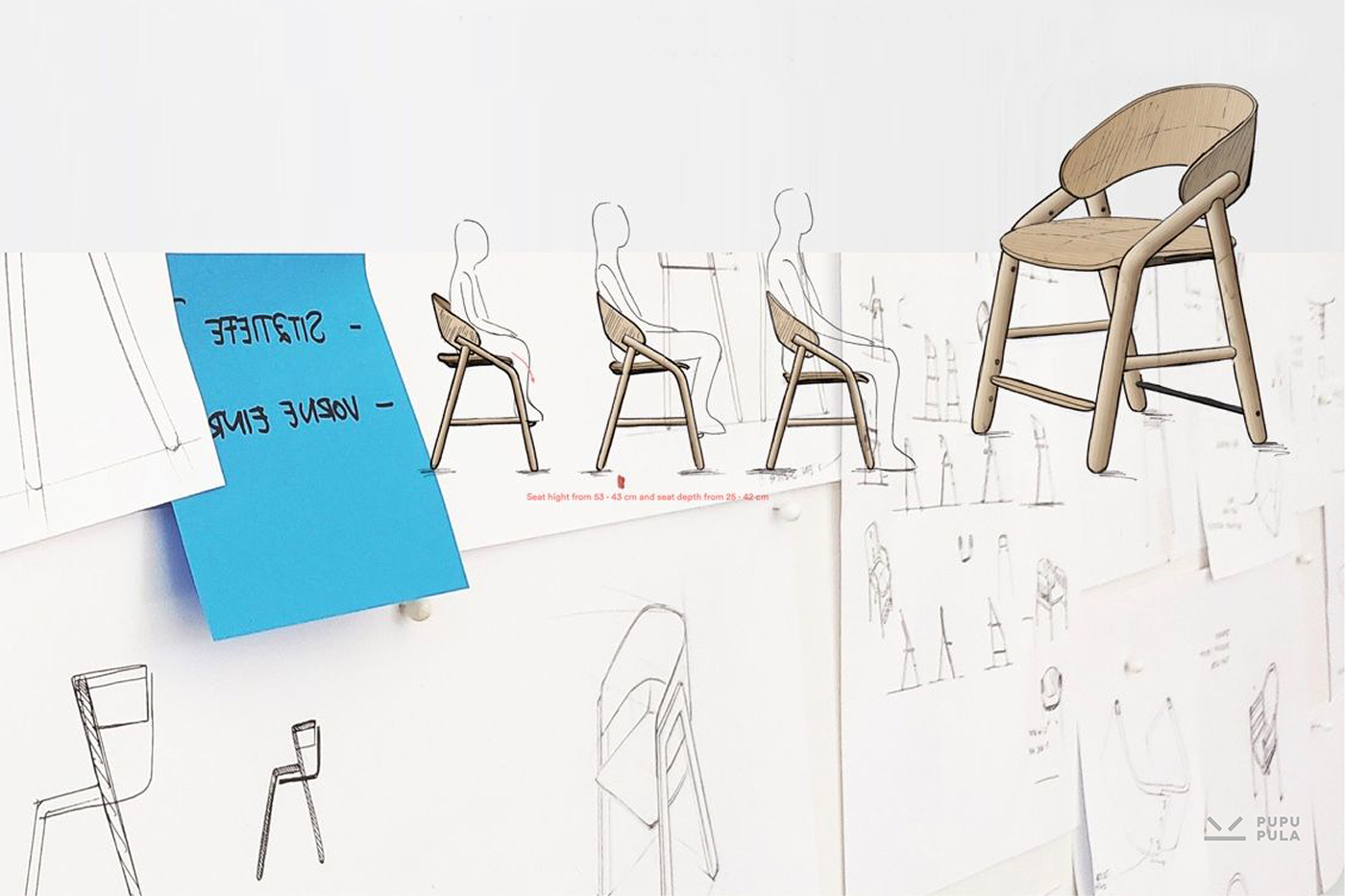 High chair，Children's section，Wooden chair，grace，fluent，