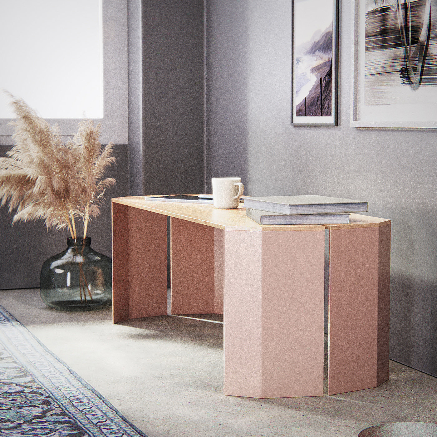 Glimpse，Dining table，Slit，Wooden table，