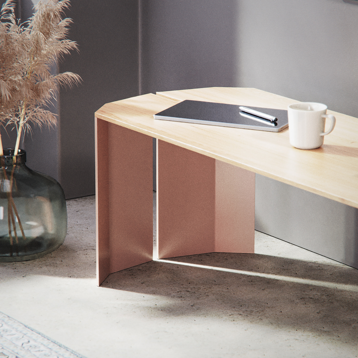 Glimpse，Dining table，Slit，Wooden table，