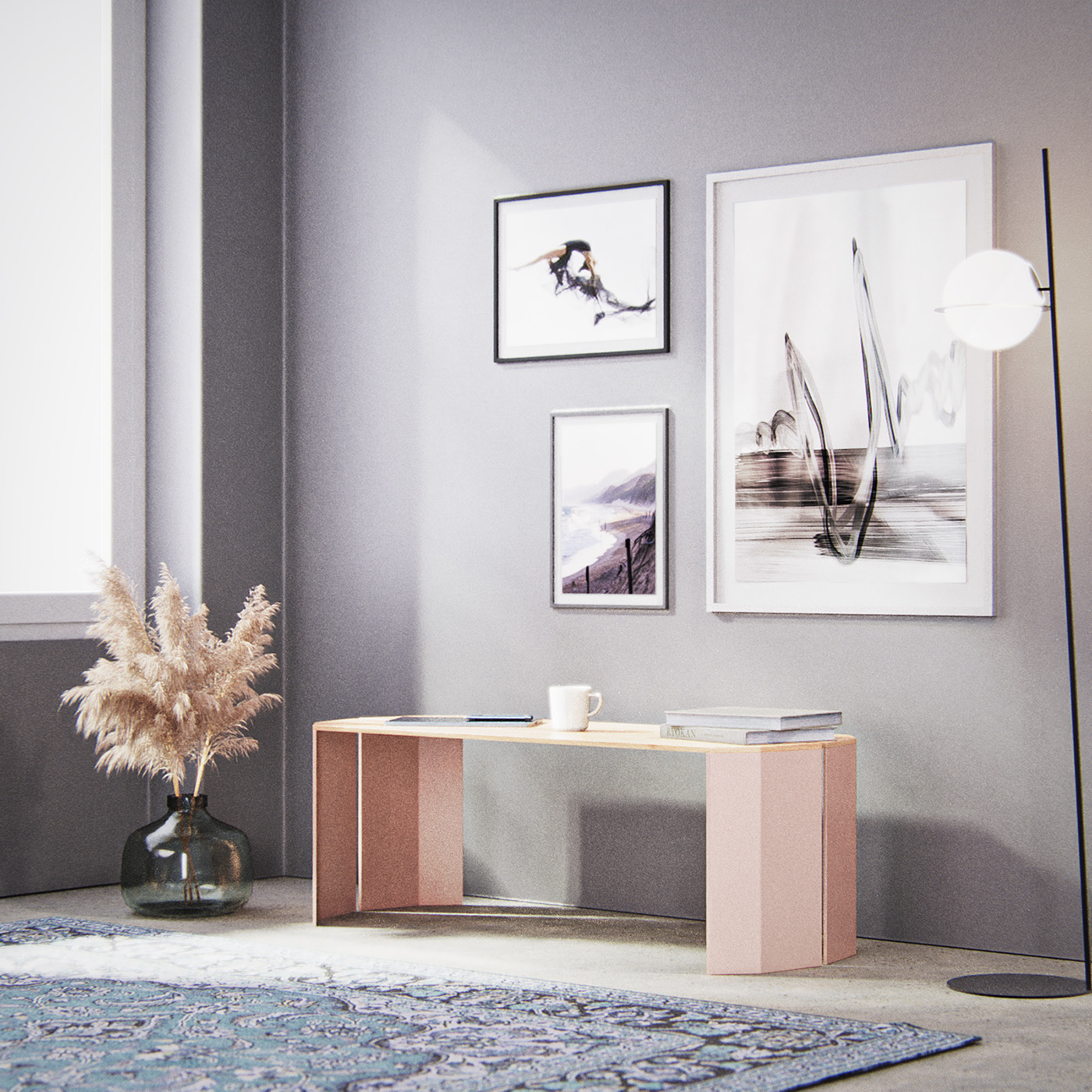 Glimpse，Dining table，Slit，Wooden table，