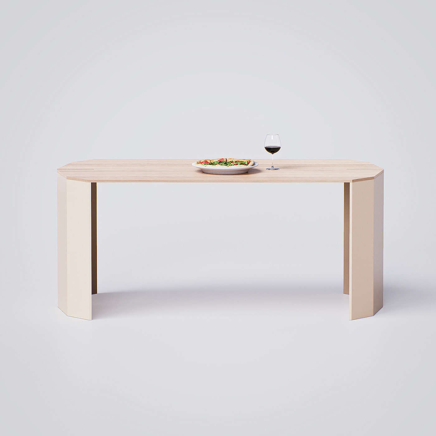 Glimpse，Dining table，狭缝，木质桌，