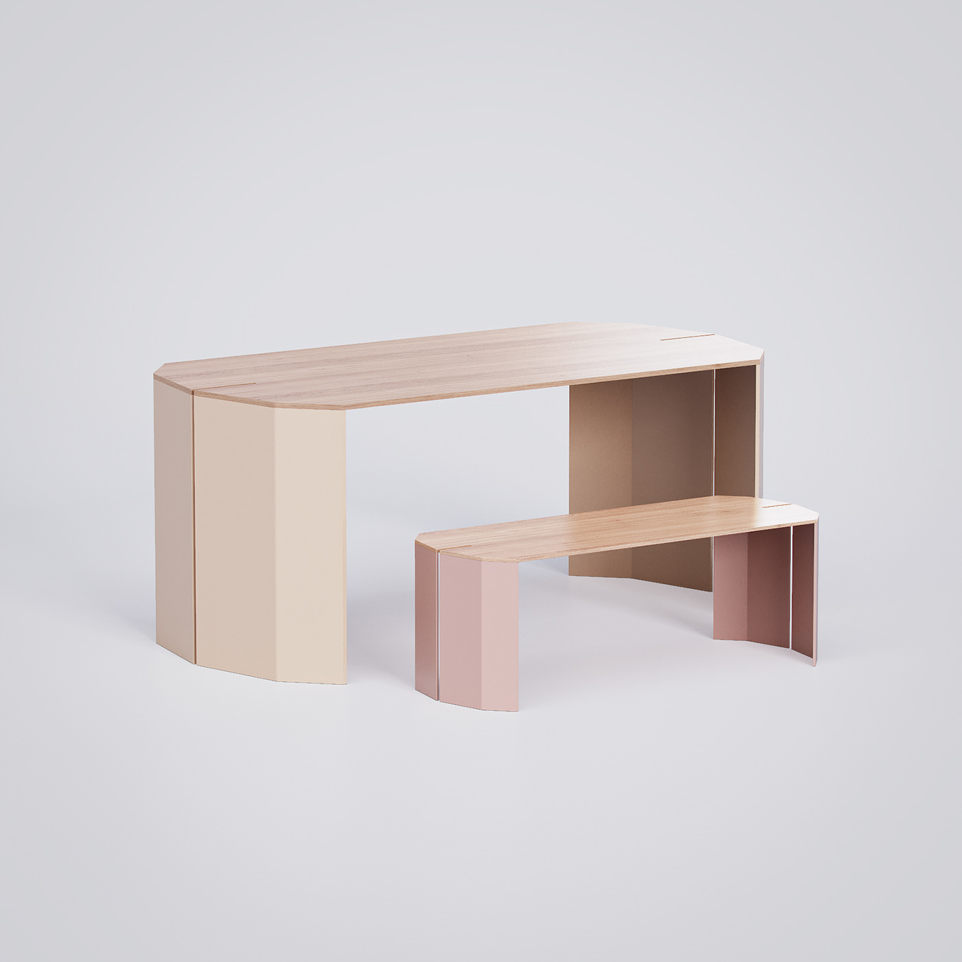 Glimpse，Dining table，Slit，Wooden table，