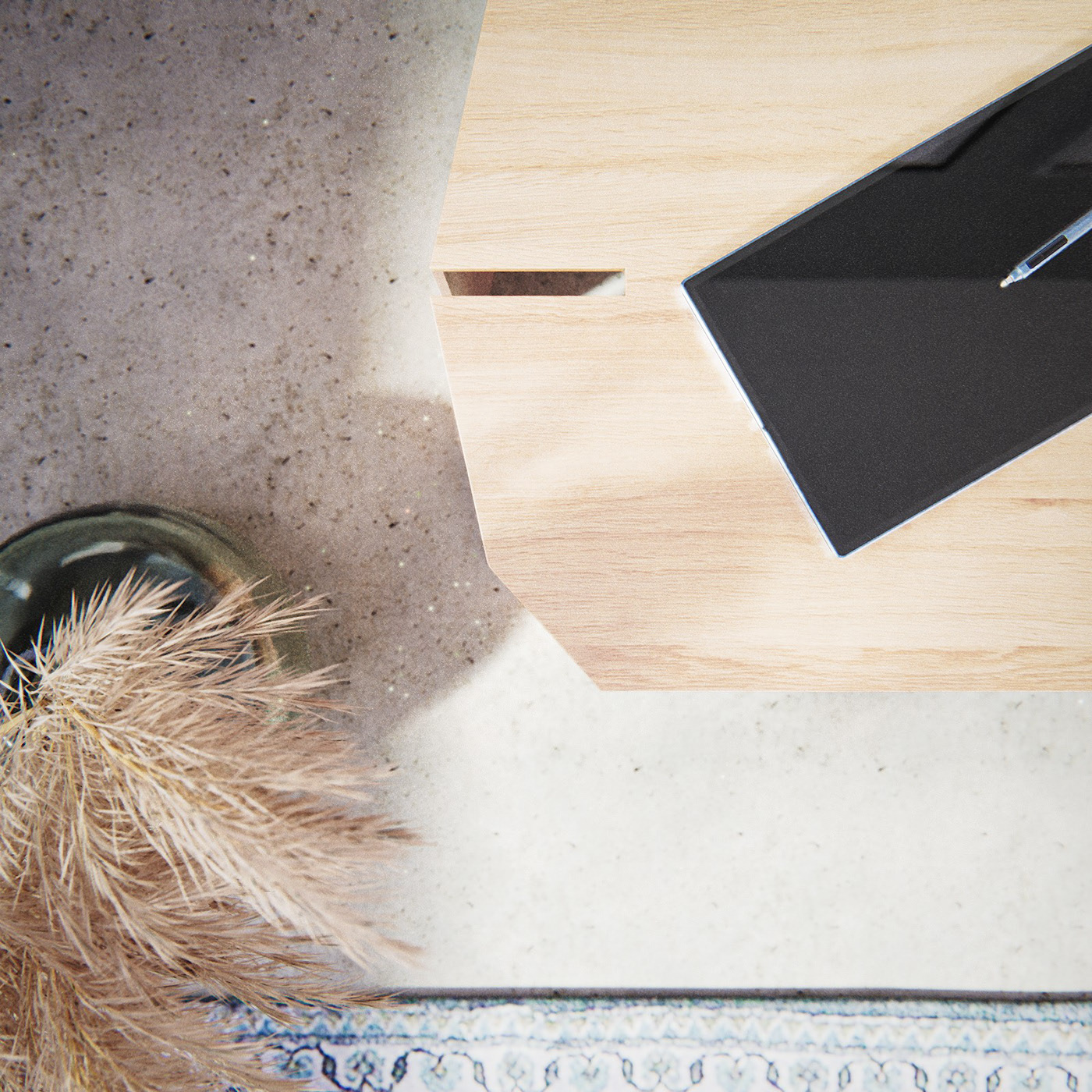 Glimpse，Dining table，Slit，Wooden table，