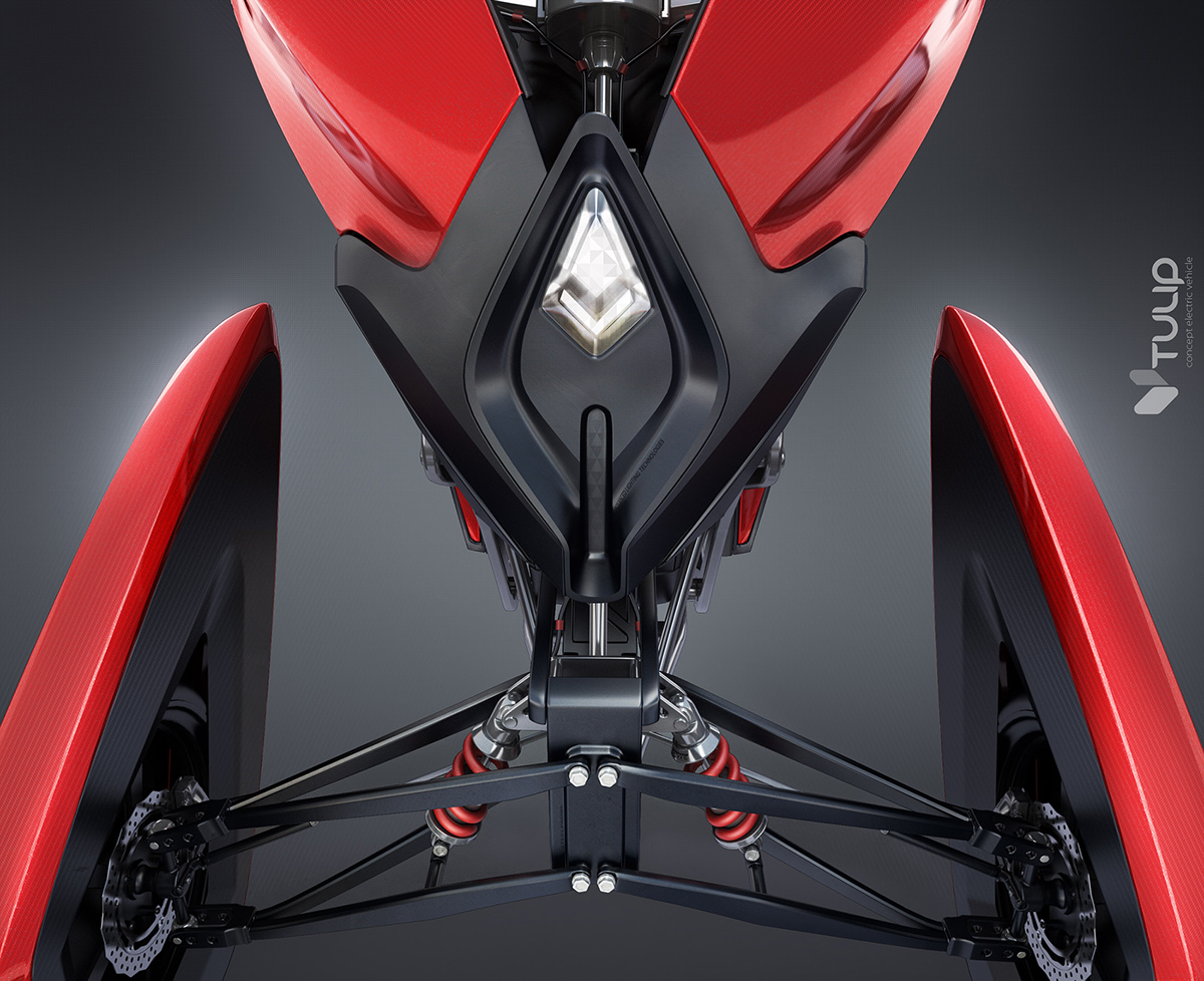 Electric vehicle，Ultralight，Zero emission，small-scale，flexible，tulips，