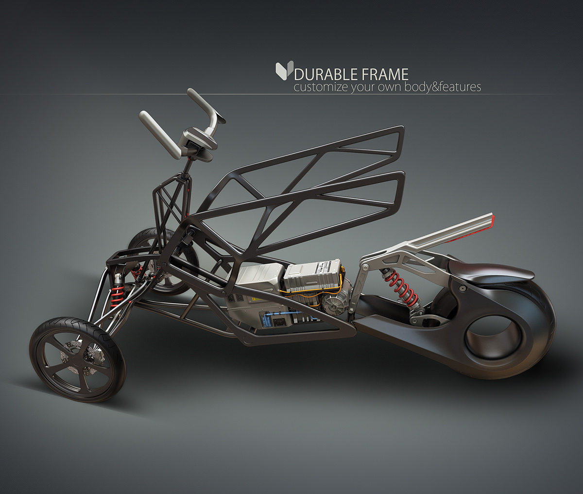 Electric vehicle，Ultralight，Zero emission，small-scale，flexible，tulips，