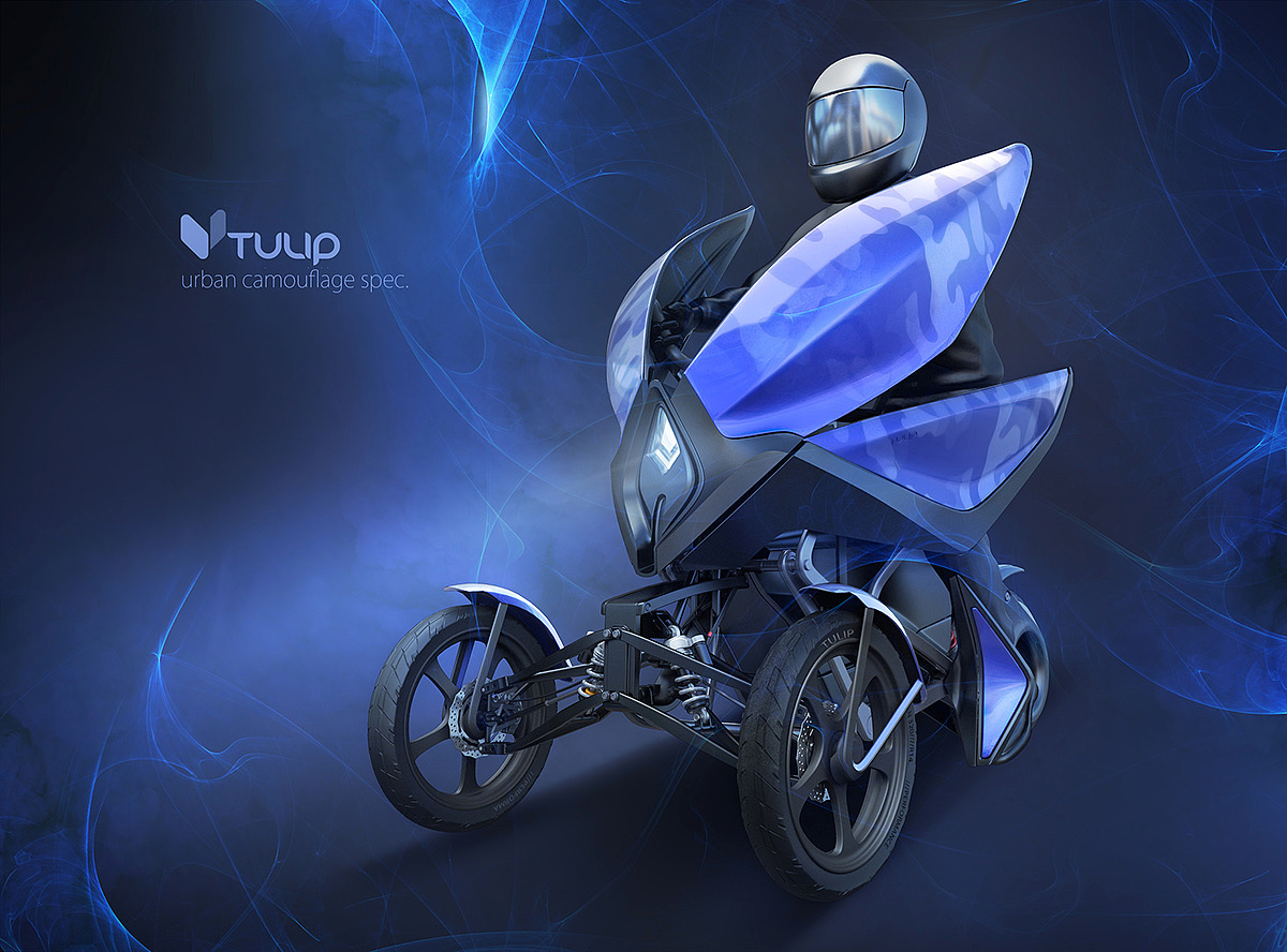 Electric vehicle，Ultralight，Zero emission，small-scale，flexible，tulips，