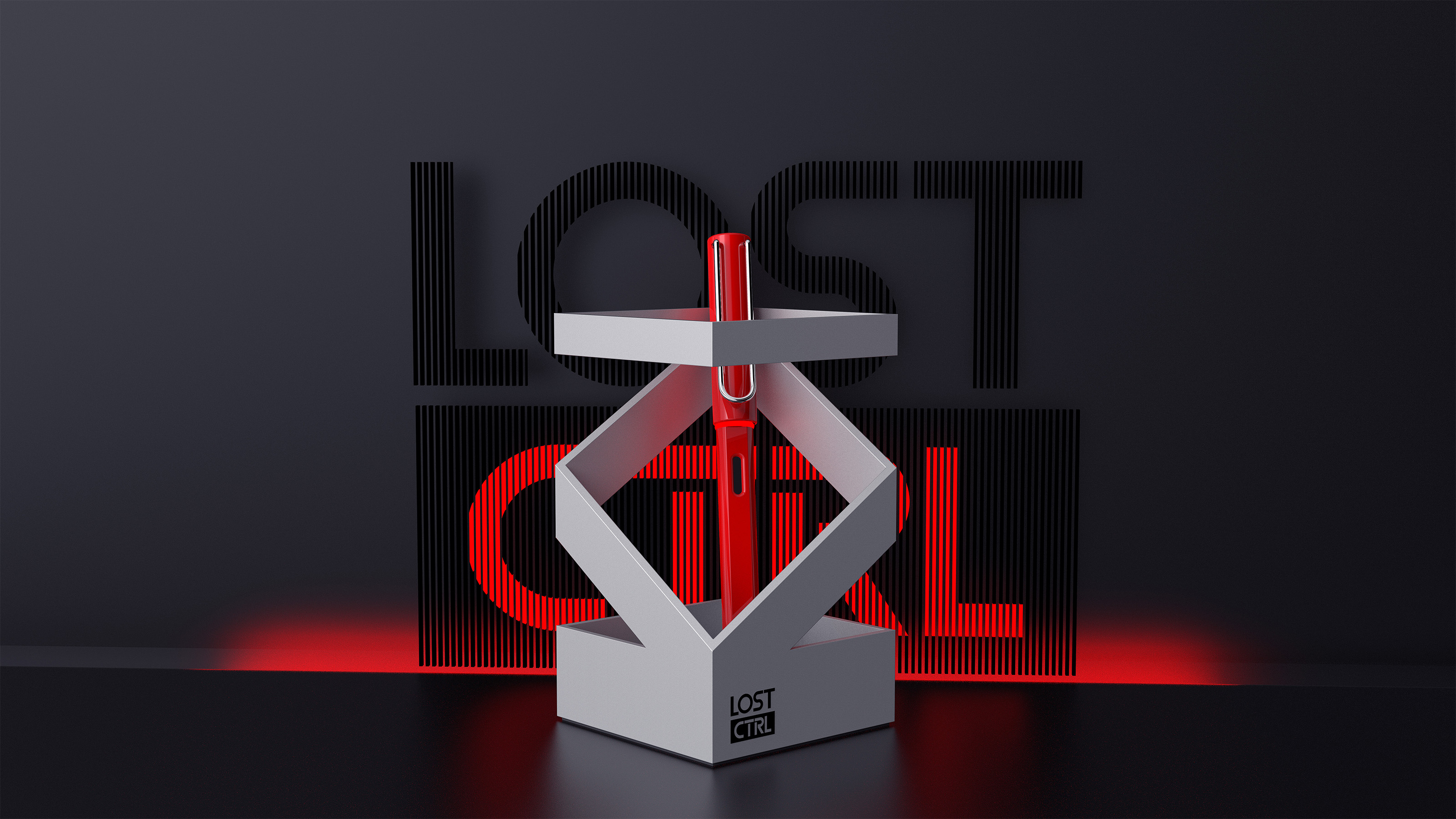 LOST CTRL，Aluminum alloy pen holder，