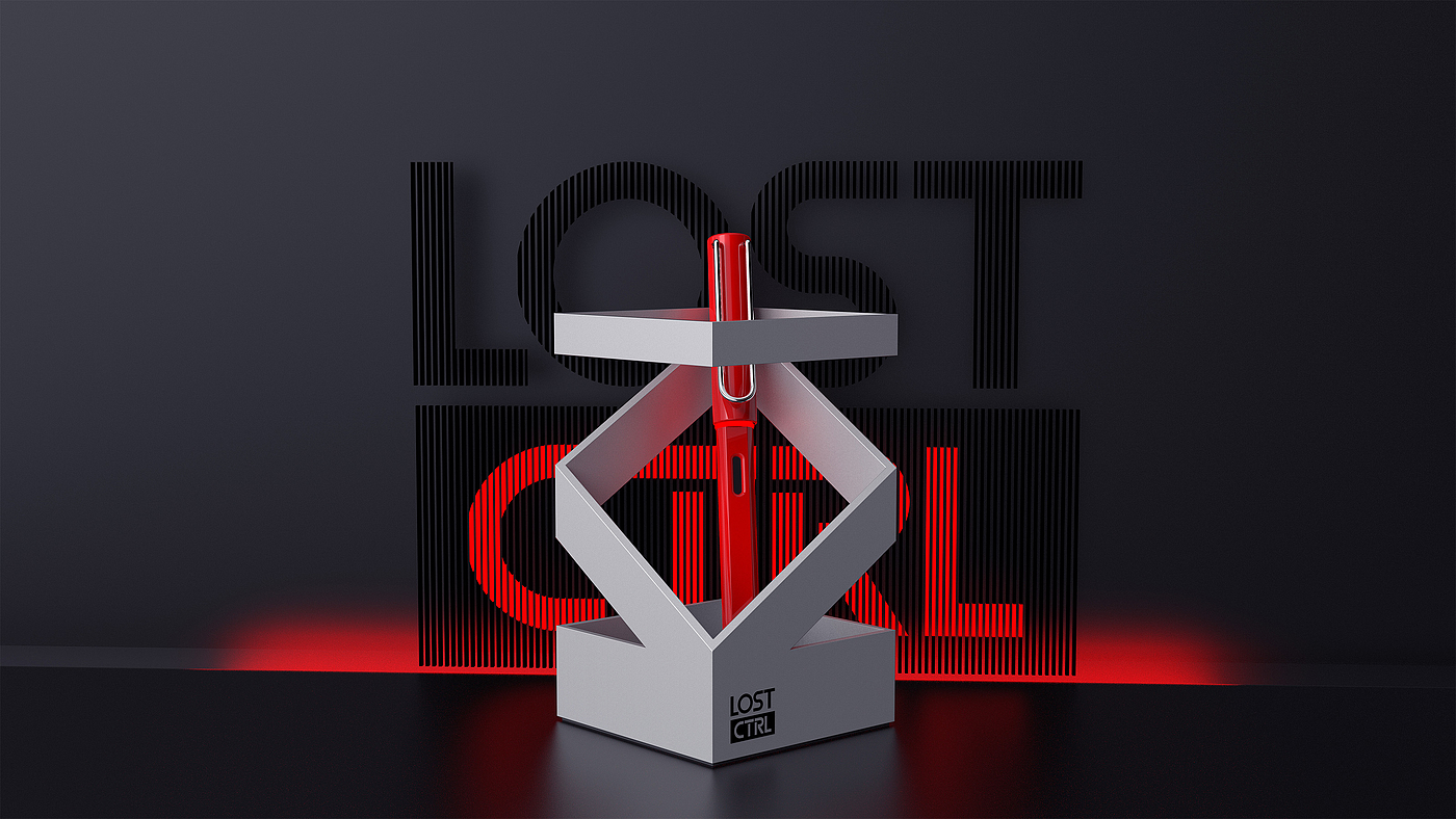 LOST CTRL，铝合金笔筒，