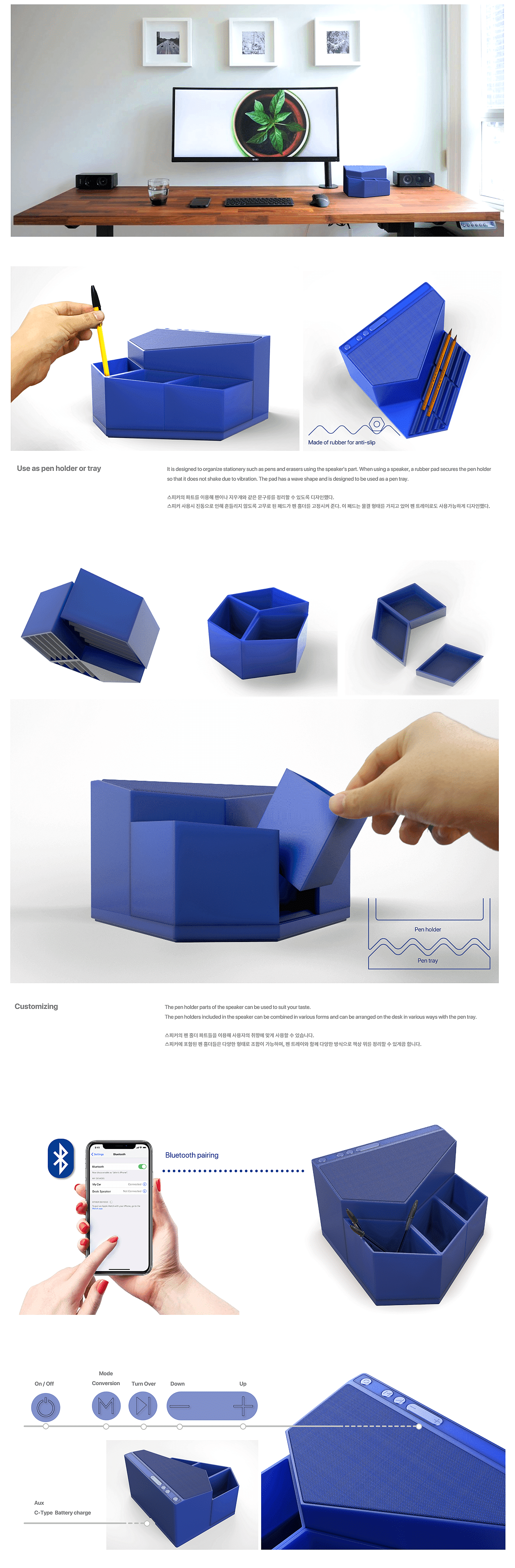 loudspeaker box，speaker，product design，Bluetooth，Pen tray，product，